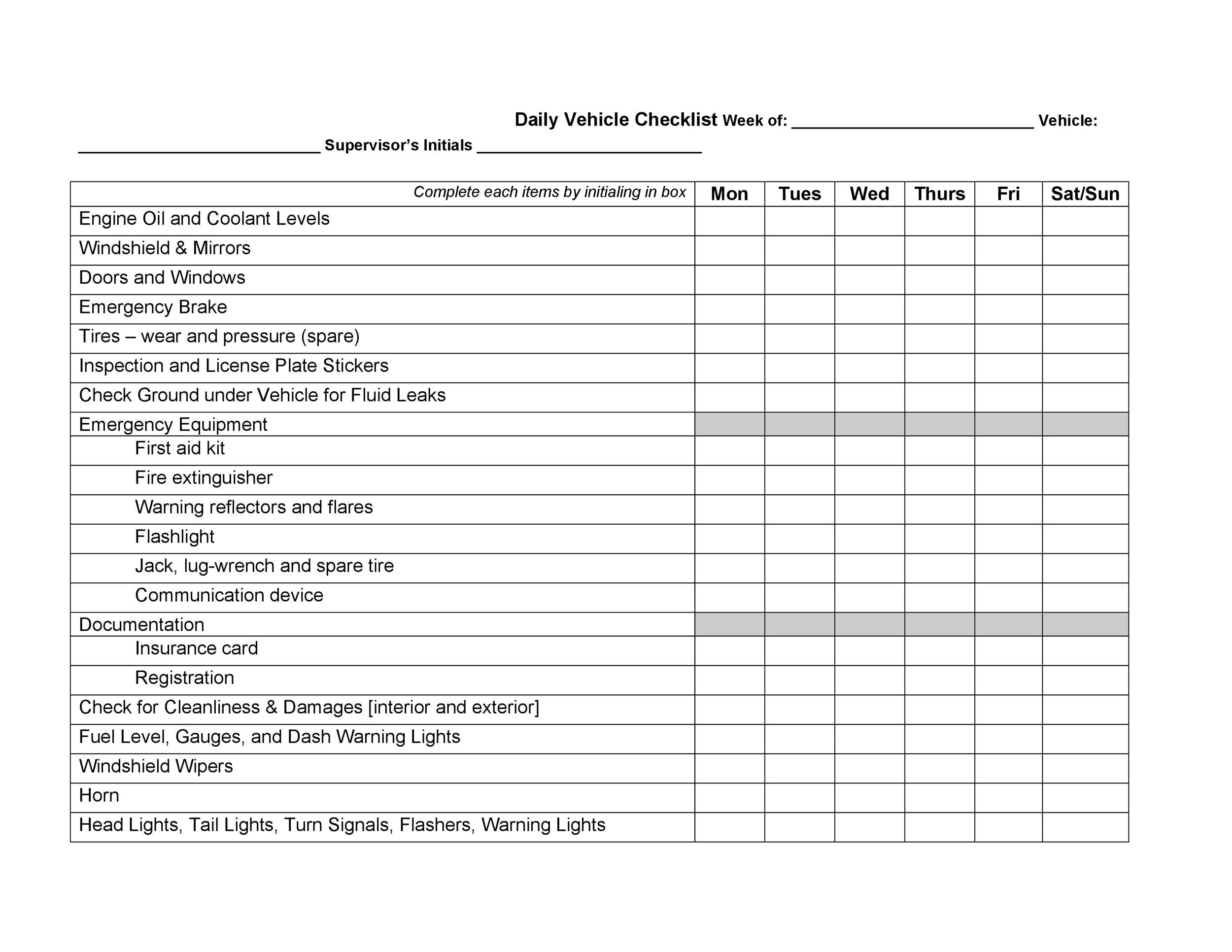 12-free-sample-car-maintenance-list-templates-printable-samples