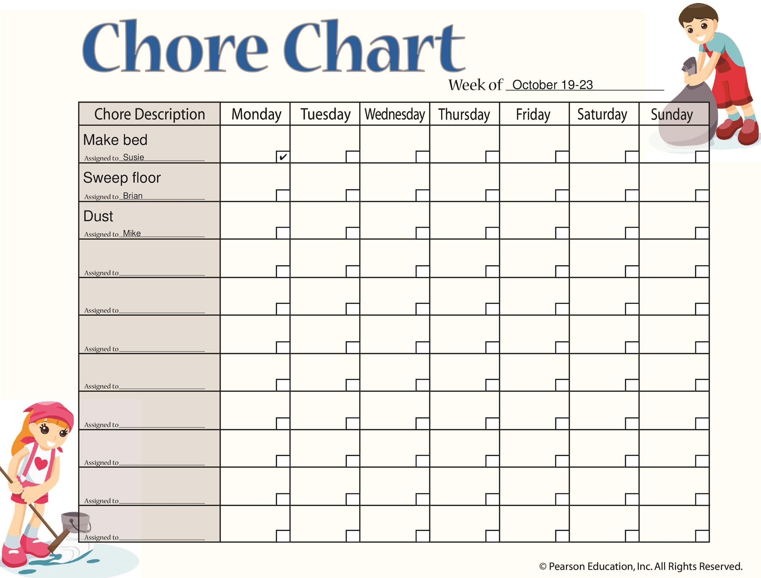 Free Printable Blank Chart Templates