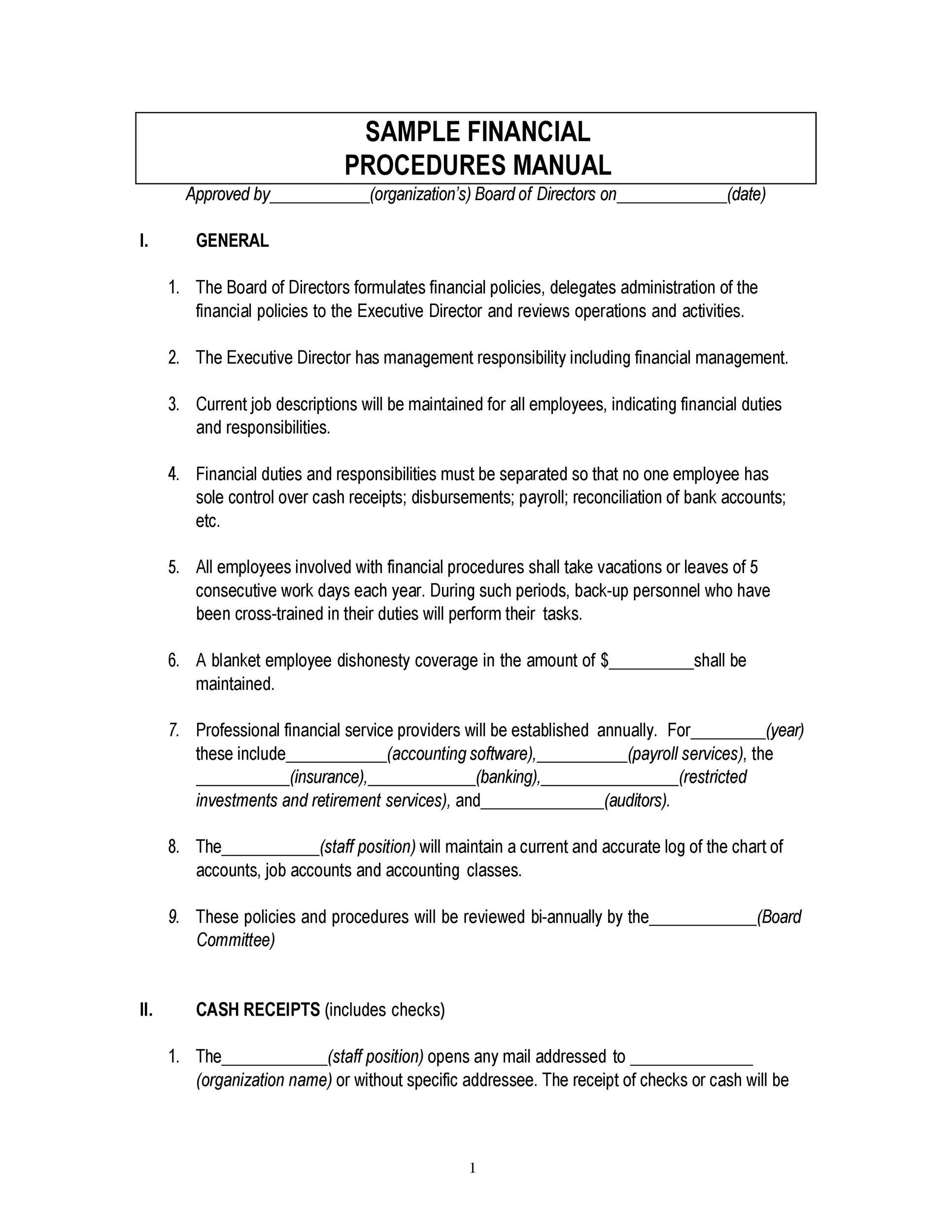 Free Manual Templates Download