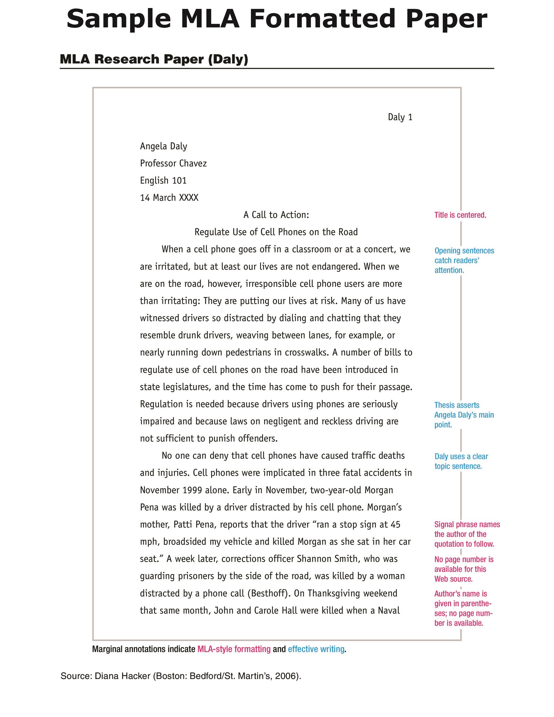 😂 Mla research paper template. Sample Papers in MLA Style. 20190212