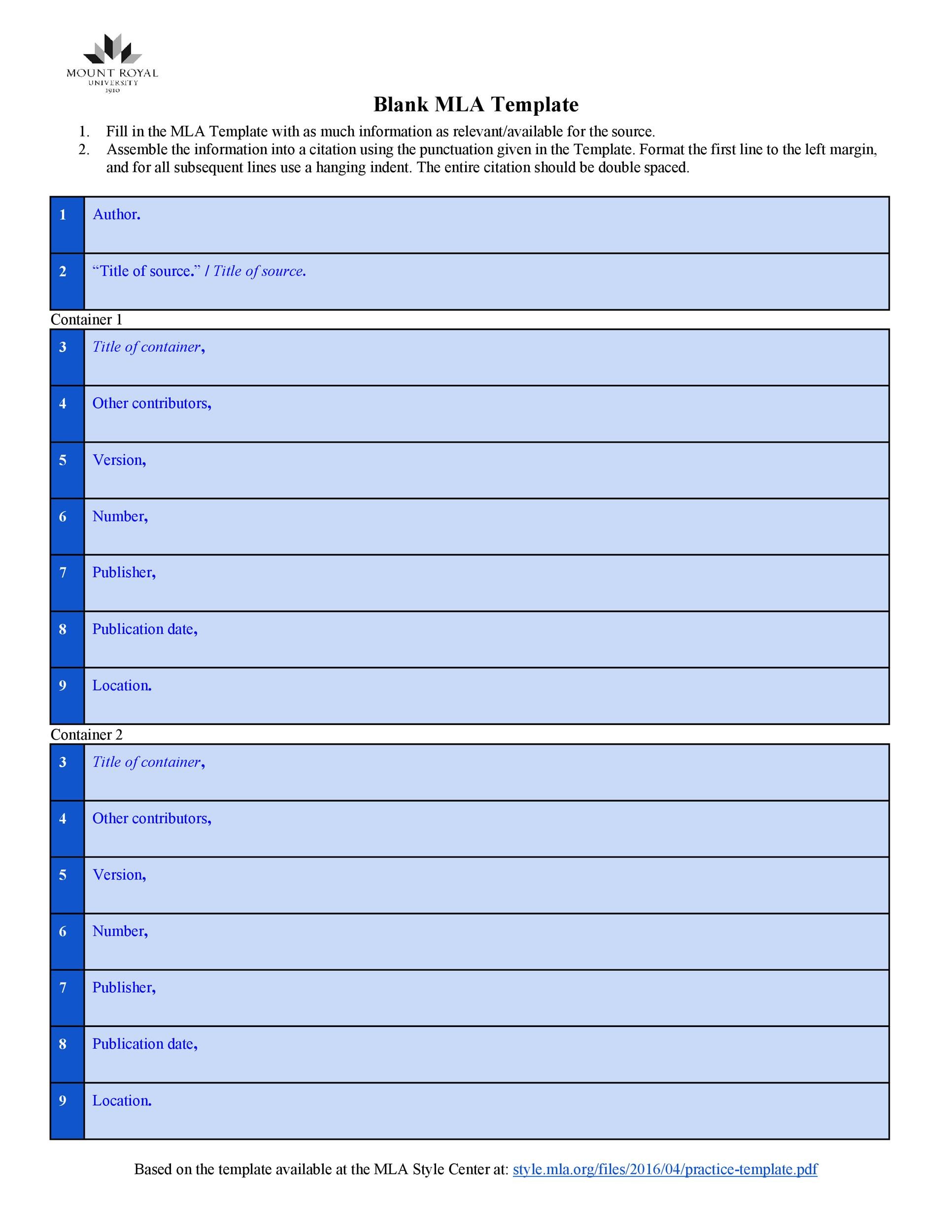 38 Free MLA Format Templates (+MLA Essay Format) ᐅ TemplateLab