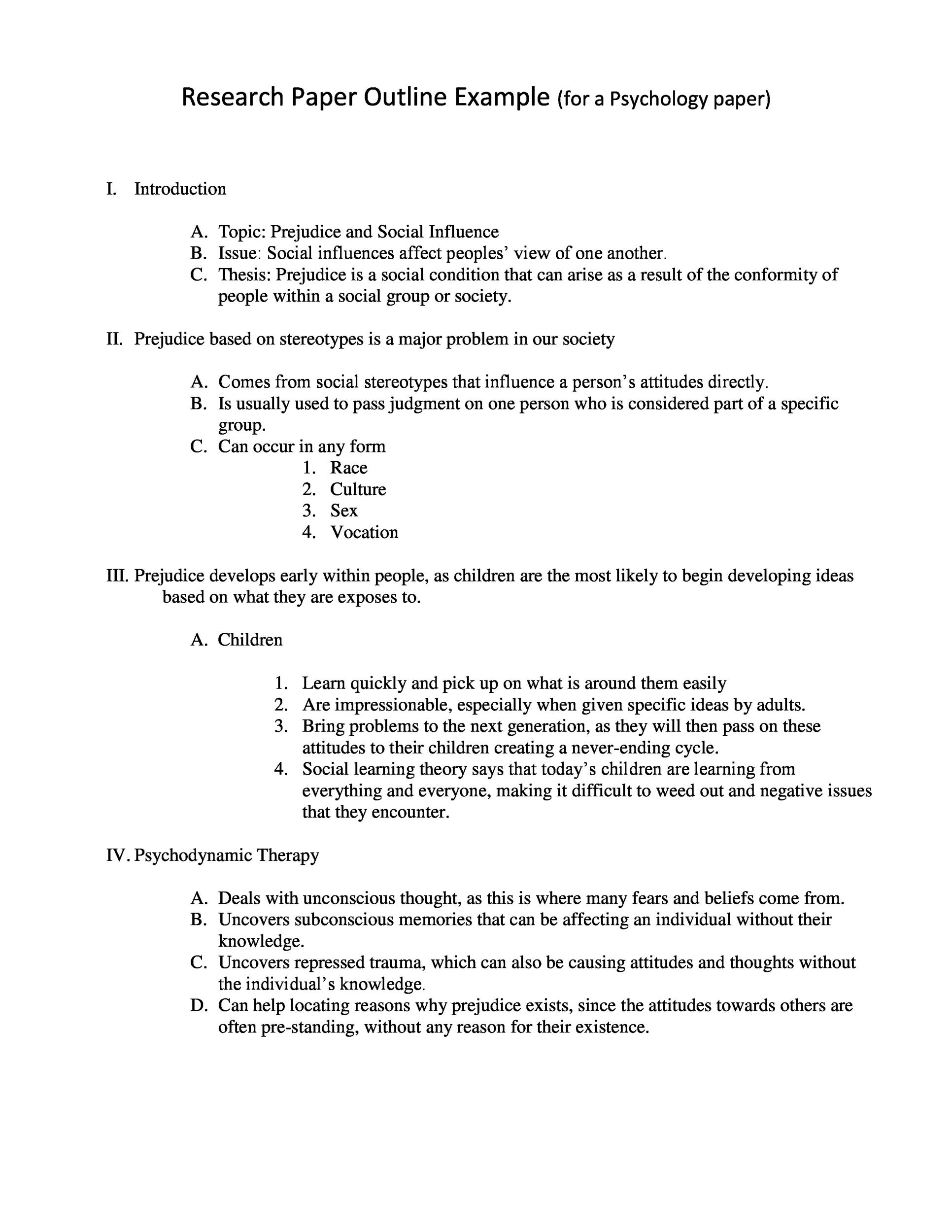 MLA Style Paper Example