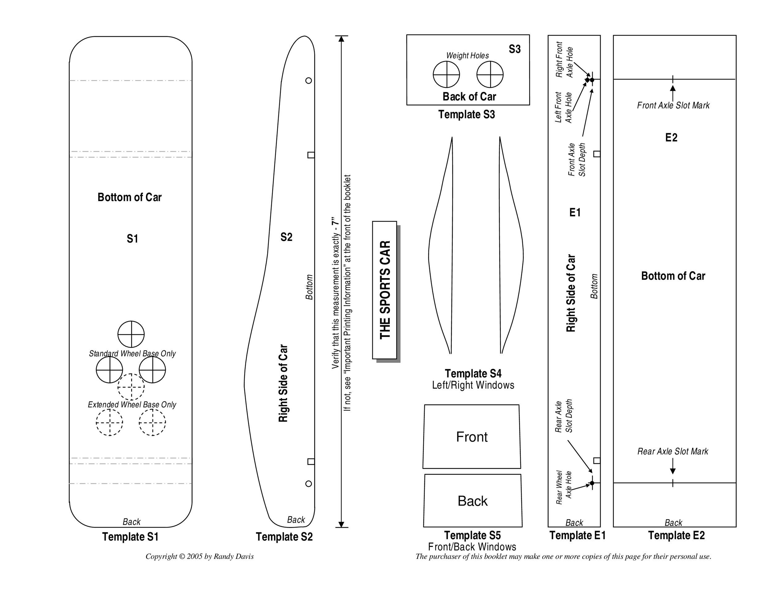 Best Templates Pinewood Derby Templates Pdf