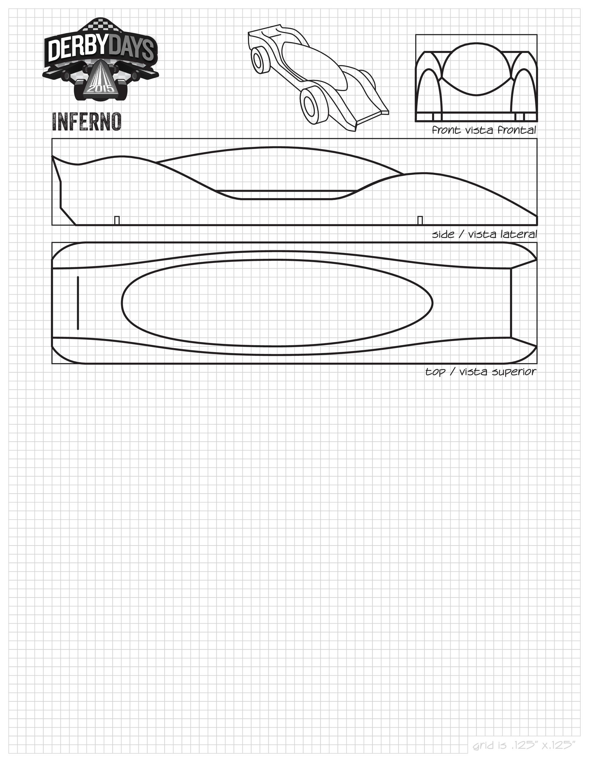 Pinewood Derby Templates Printable