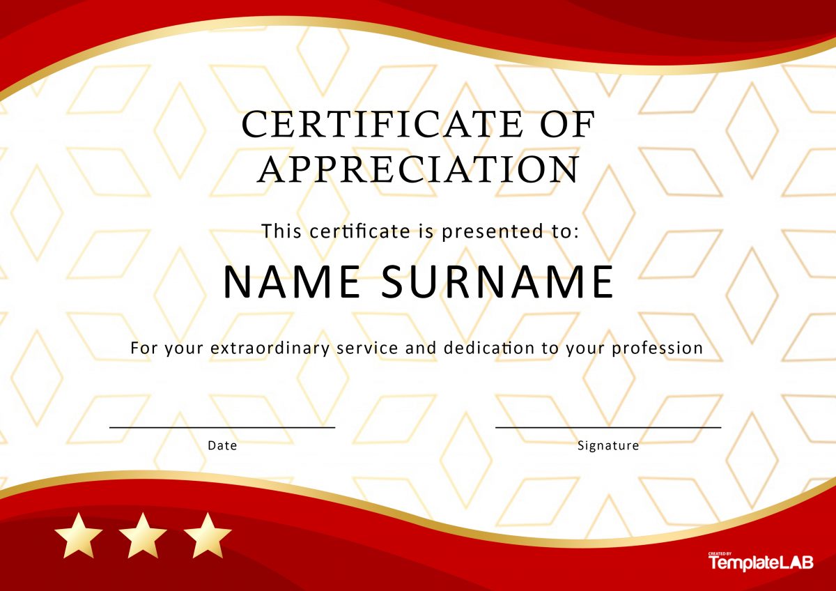 30 free certificate of appreciation templates and letters.