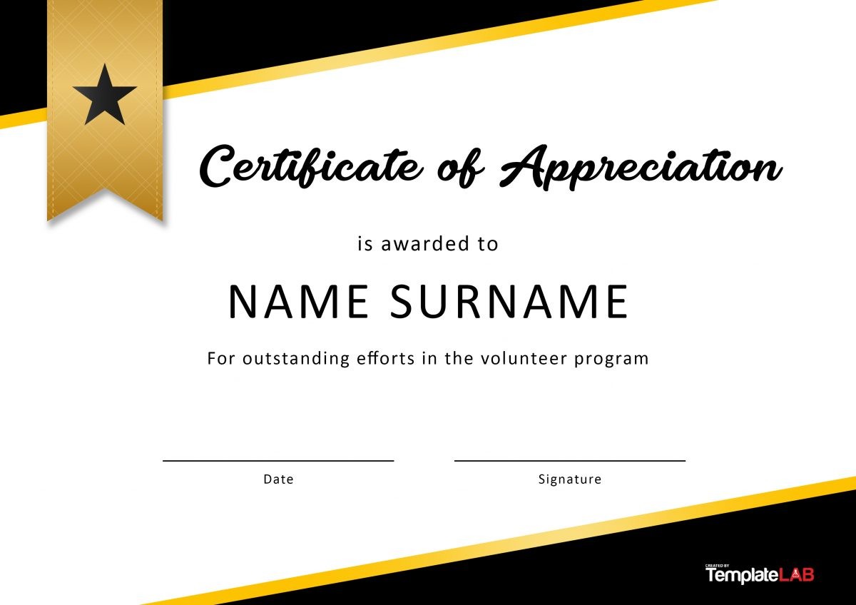 parent volunteer certificate templates - Ficim In Volunteer Certificate Templates
