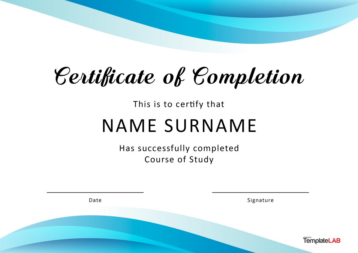Certificate Of Completion Template Word  Creative Professional In Free Certificate Of Completion Template Word
