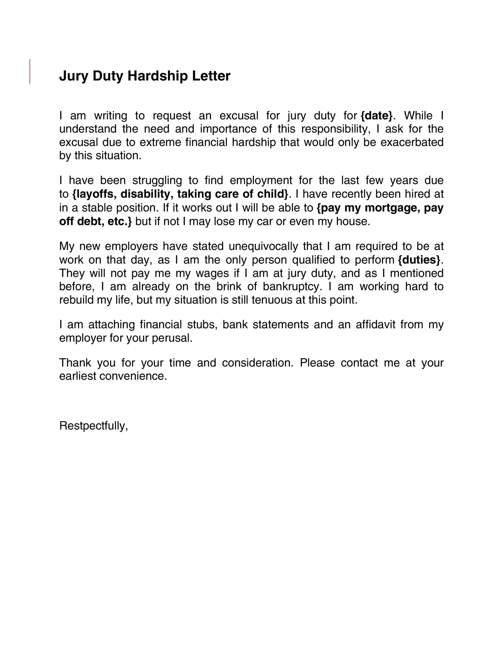 33 Best Jury Duty Excuse Letters Tips Template Lab