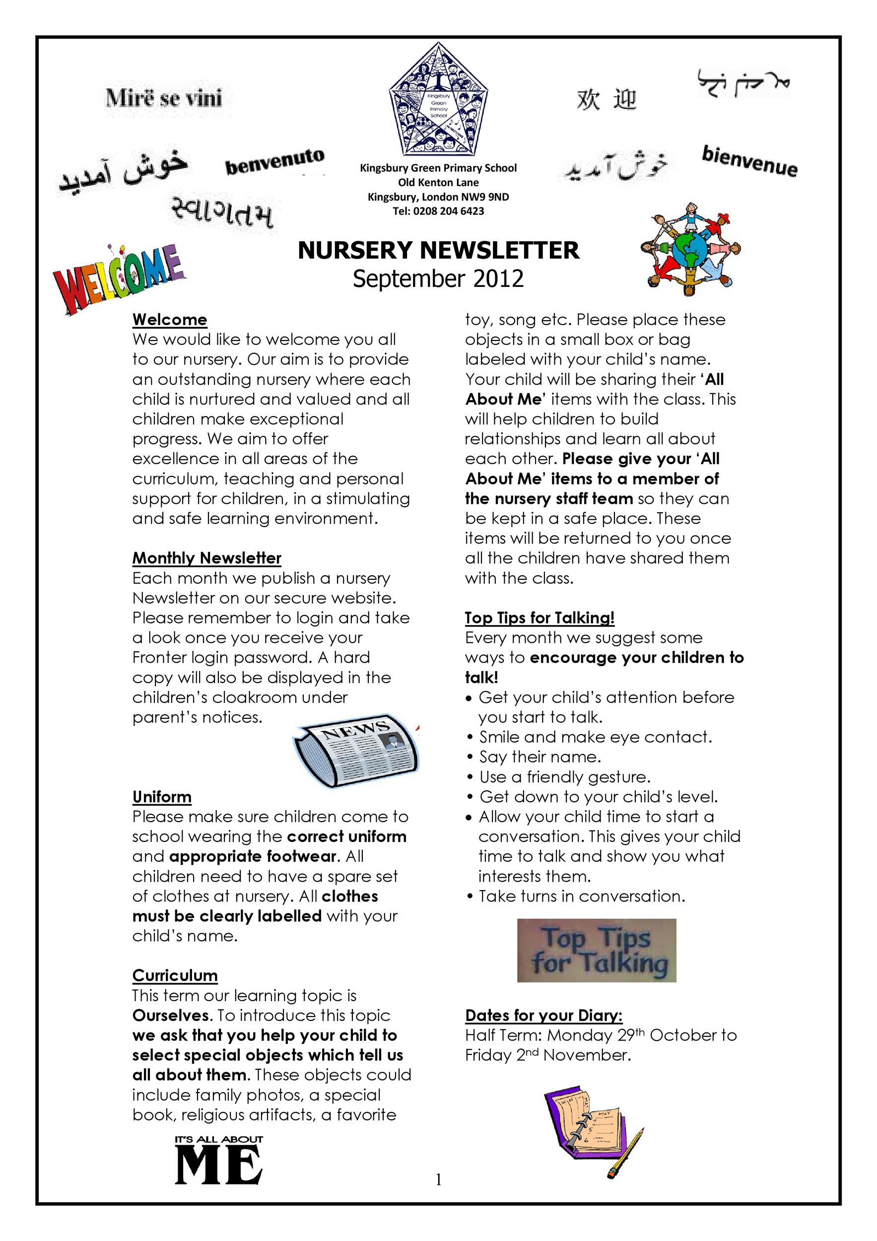 early-childhood-daycare-newsletter-templates