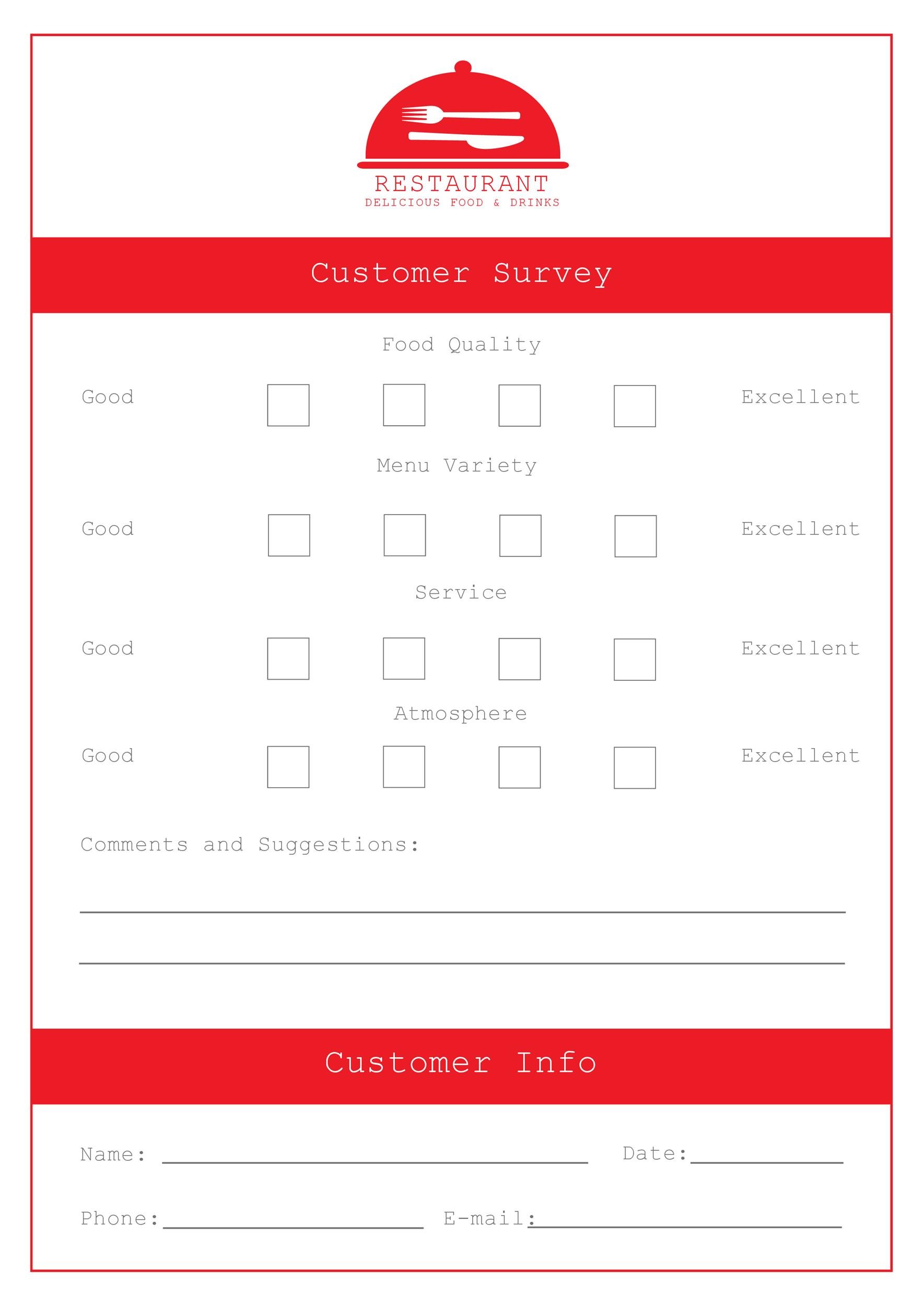 50 Printable Comment Card & Feedback Form Templates ᐅ TemplateLab
