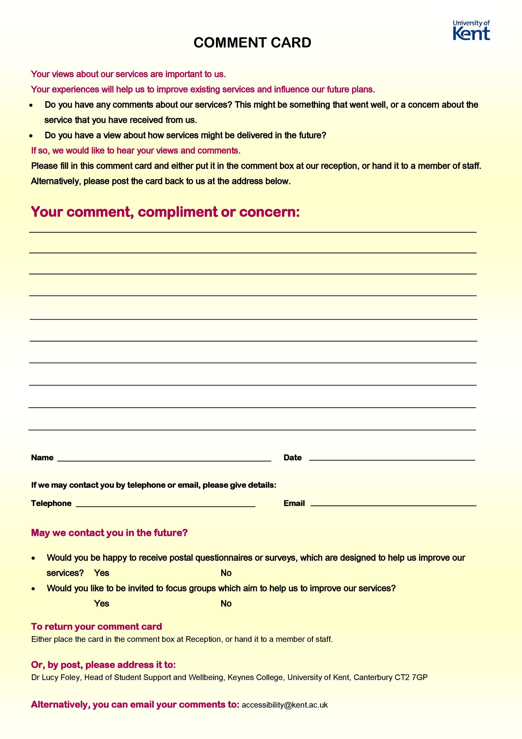 50-printable-comment-card-feedback-form-templates-templatelab