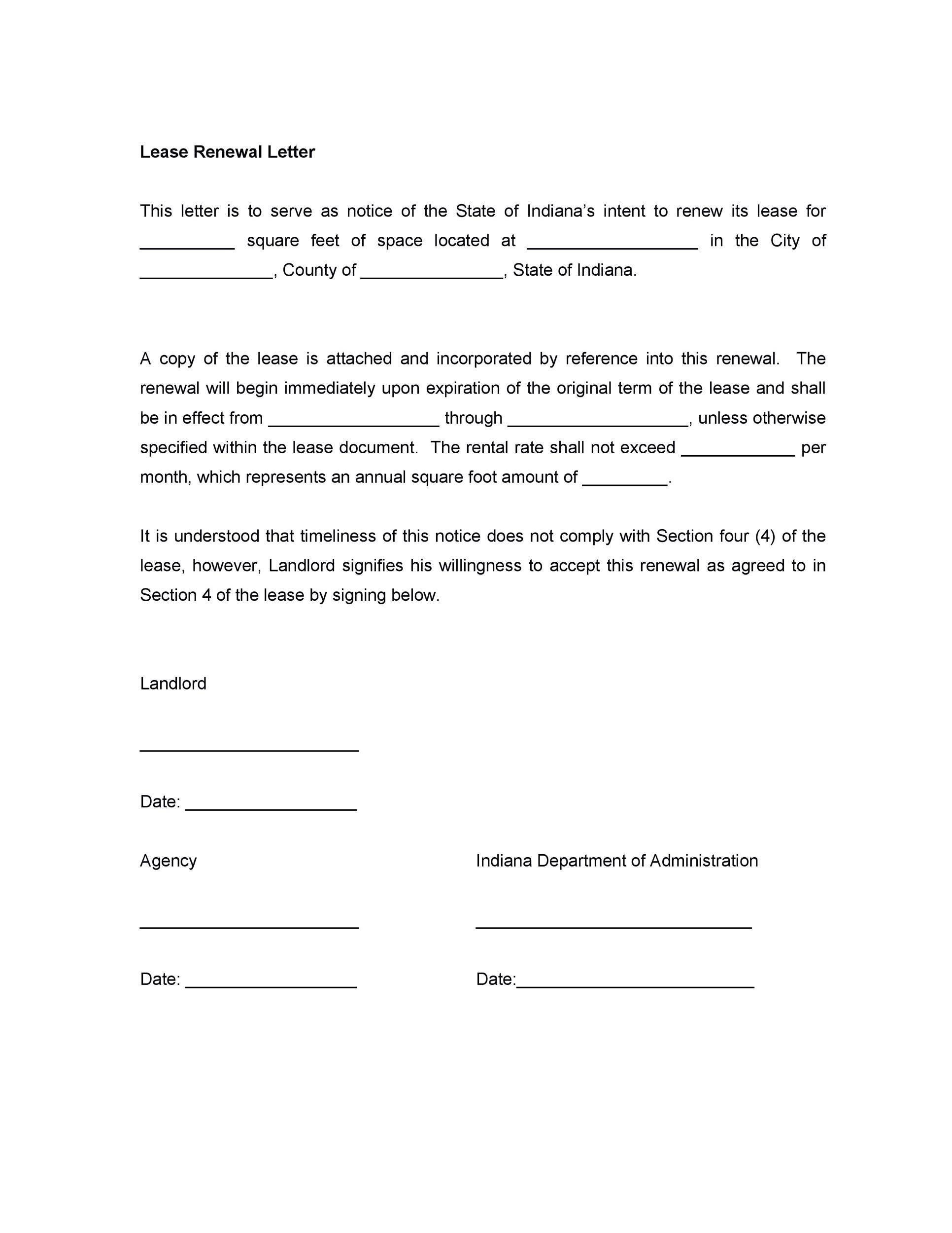 36 Best Lease Renewal Letters Forms (Word PDF) ᐅ TemplateLab