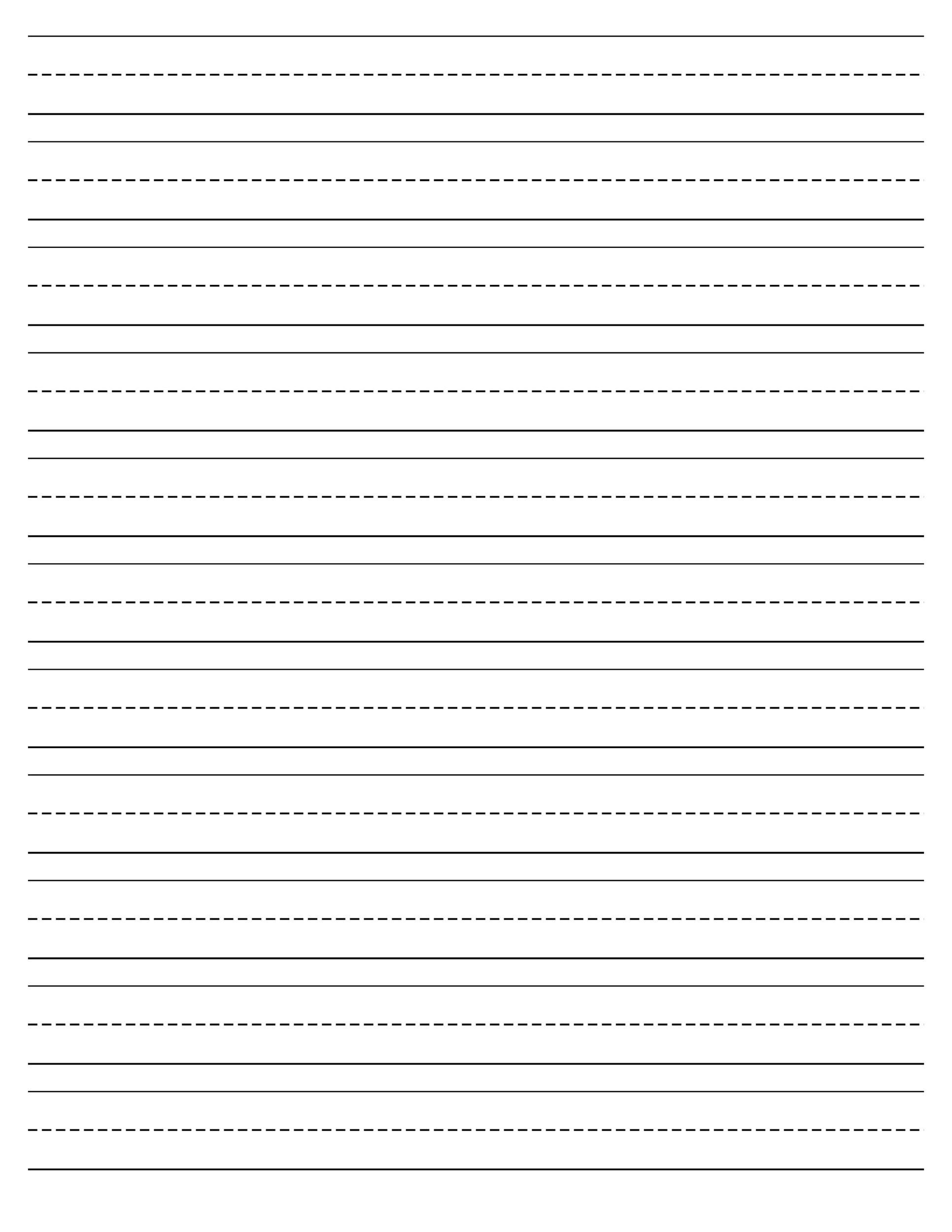 Printable Numbered Lined Paper