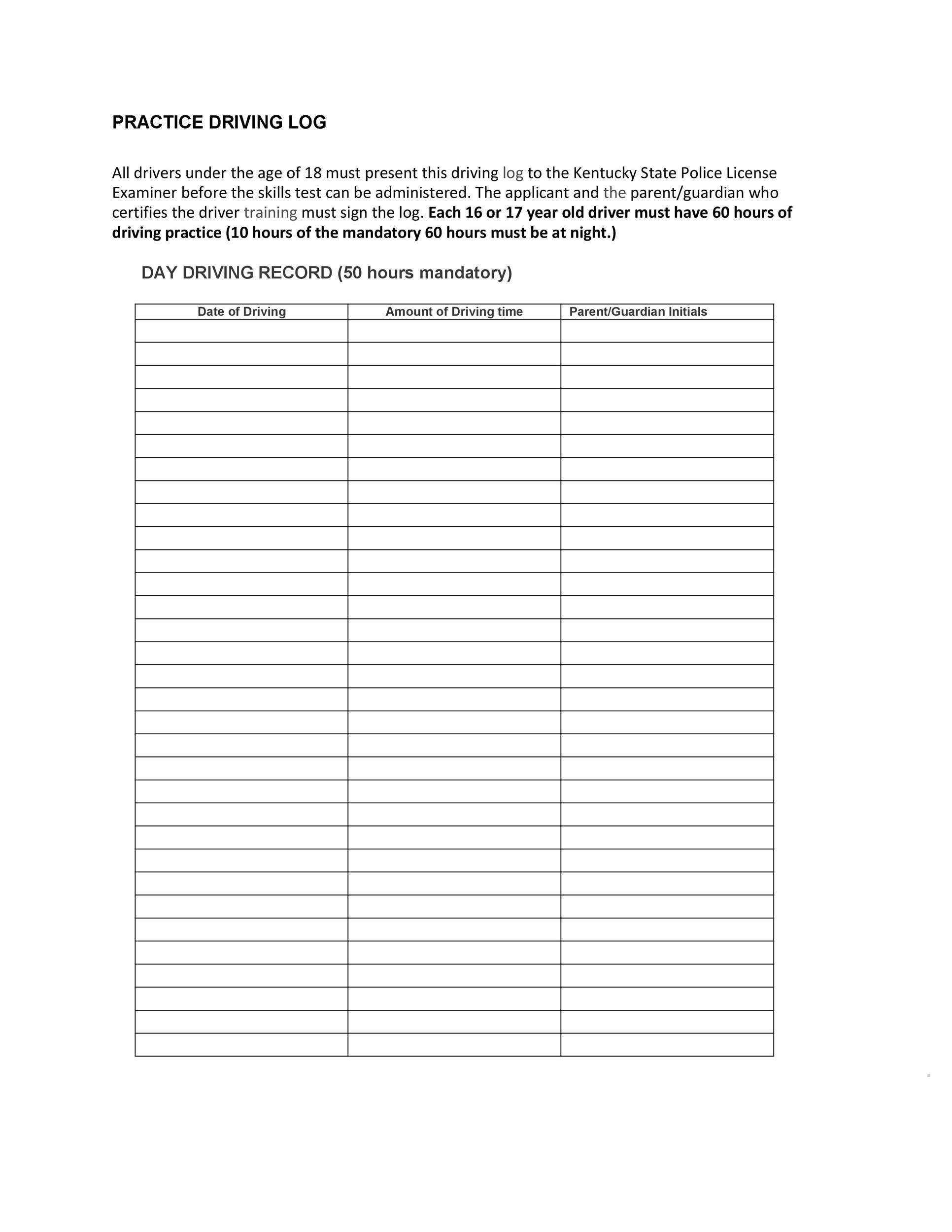 Breathtaking Free Printable Driver #39 s Daily Log Sheet Hunter Blog