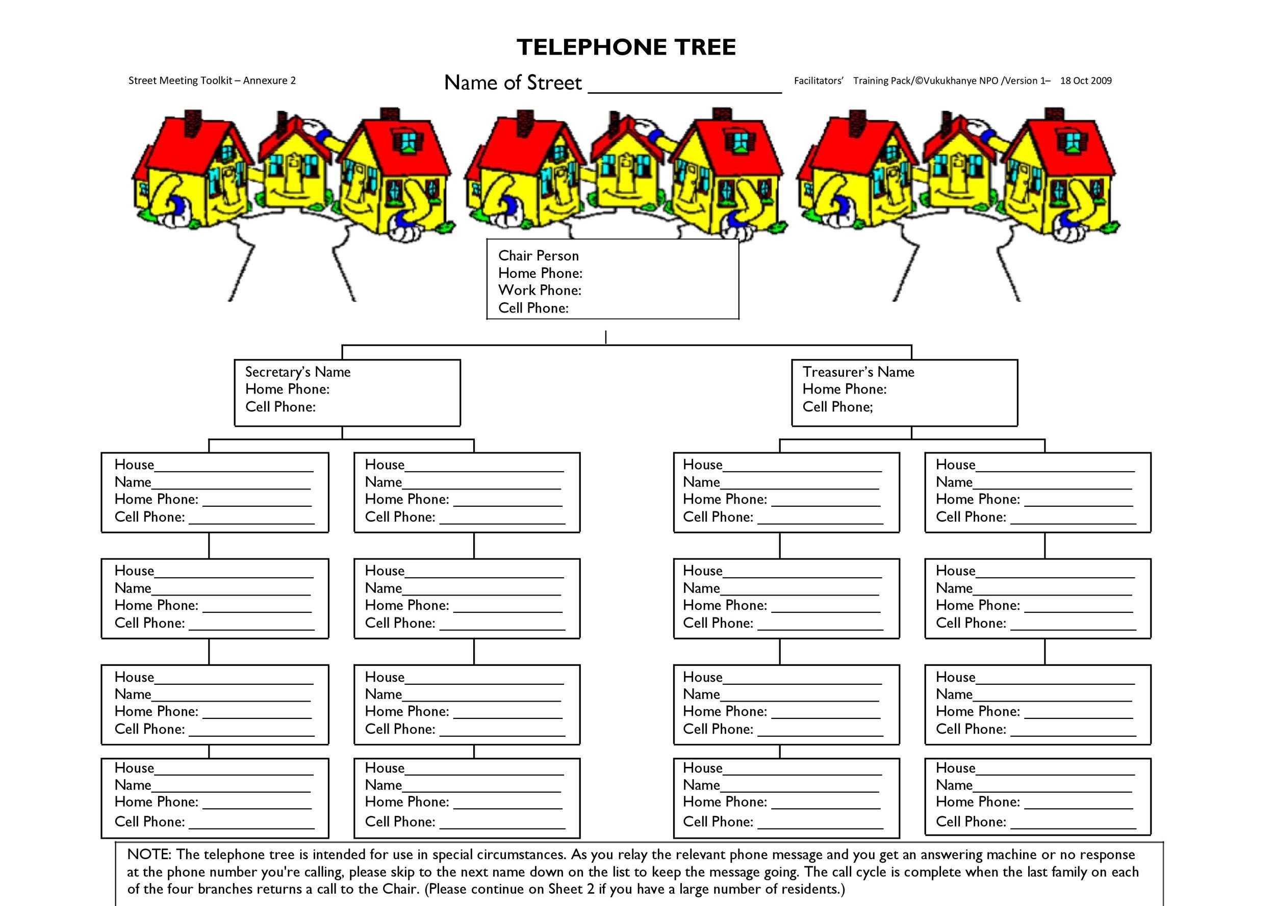 50 Free Phone Tree Templates (MS Word & Excel) ᐅ TemplateLab