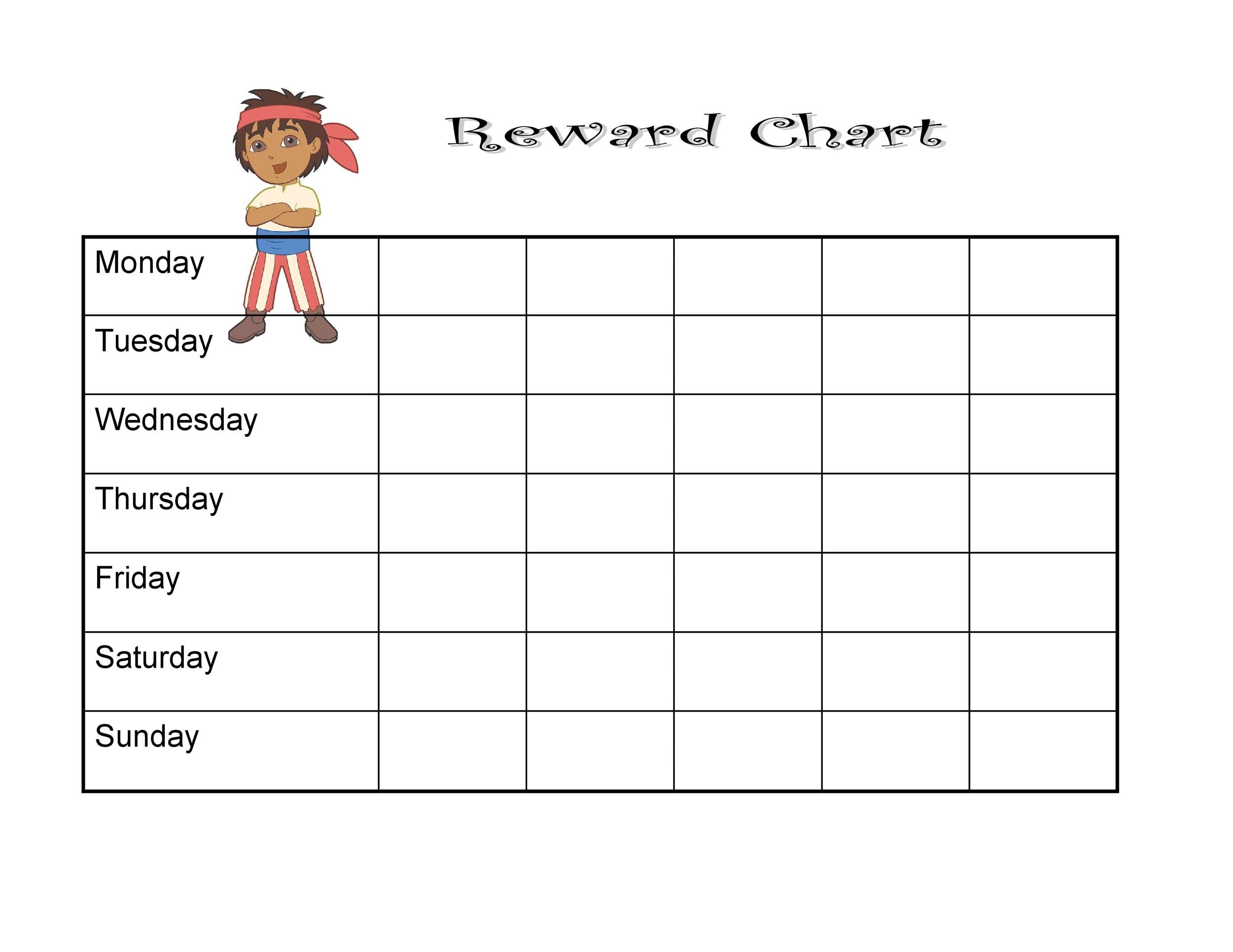 Make A Reward Chart Printable Free