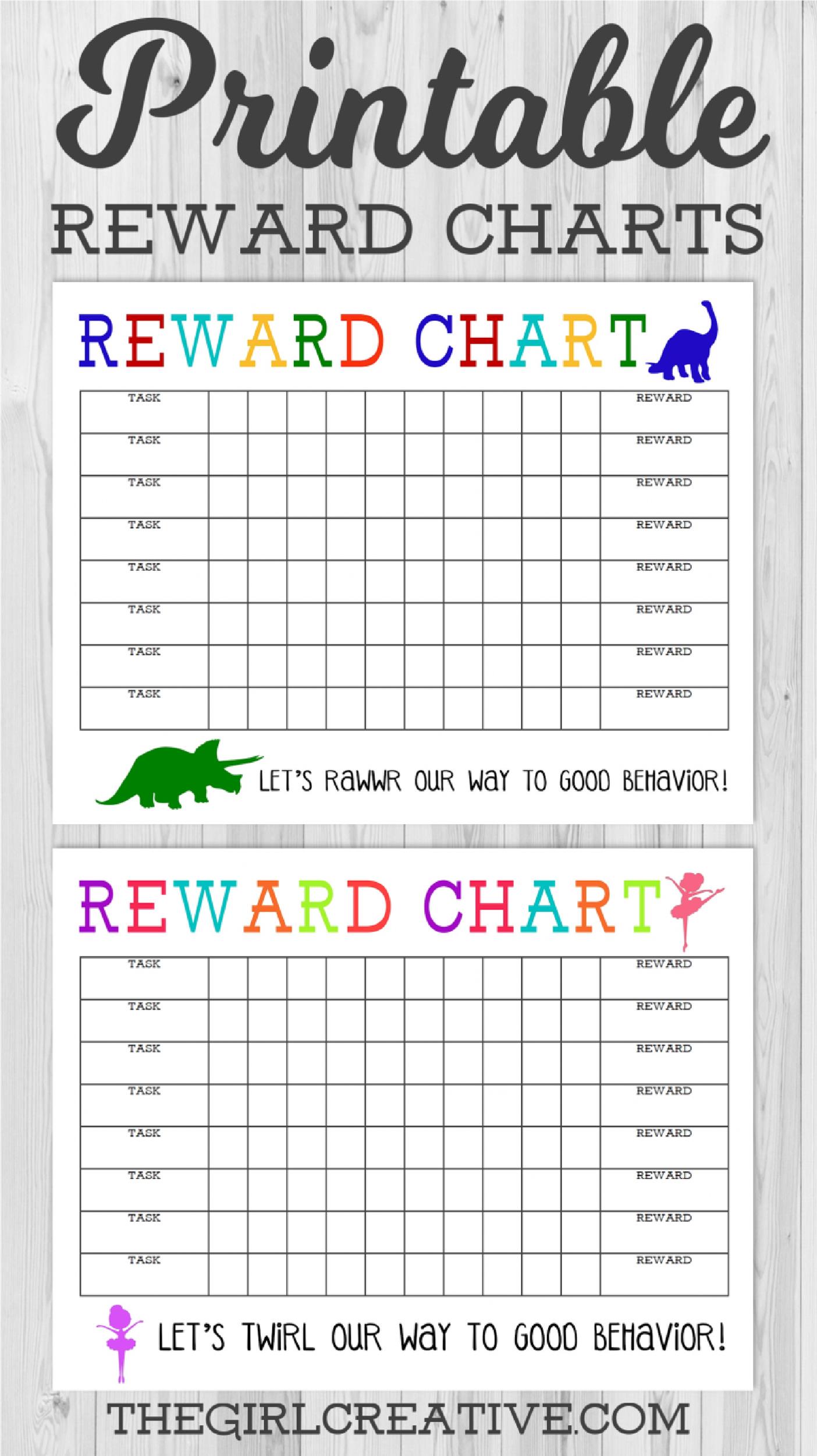 40 Printable Reward Charts For Kids PDF Excel Word 
