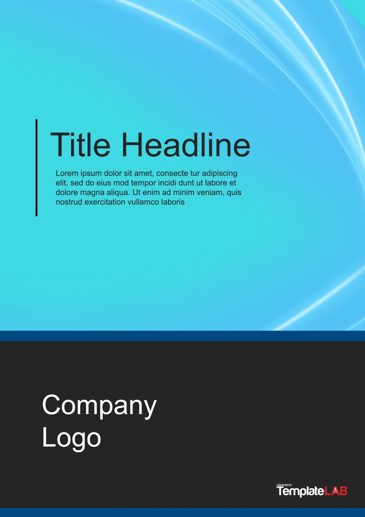 Word Title Page Templates  Professional Template for Business Pertaining To Microsoft Word Cover Page Templates Download