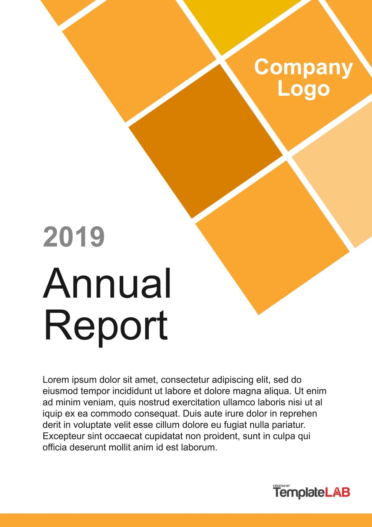 Cover Page Template Report