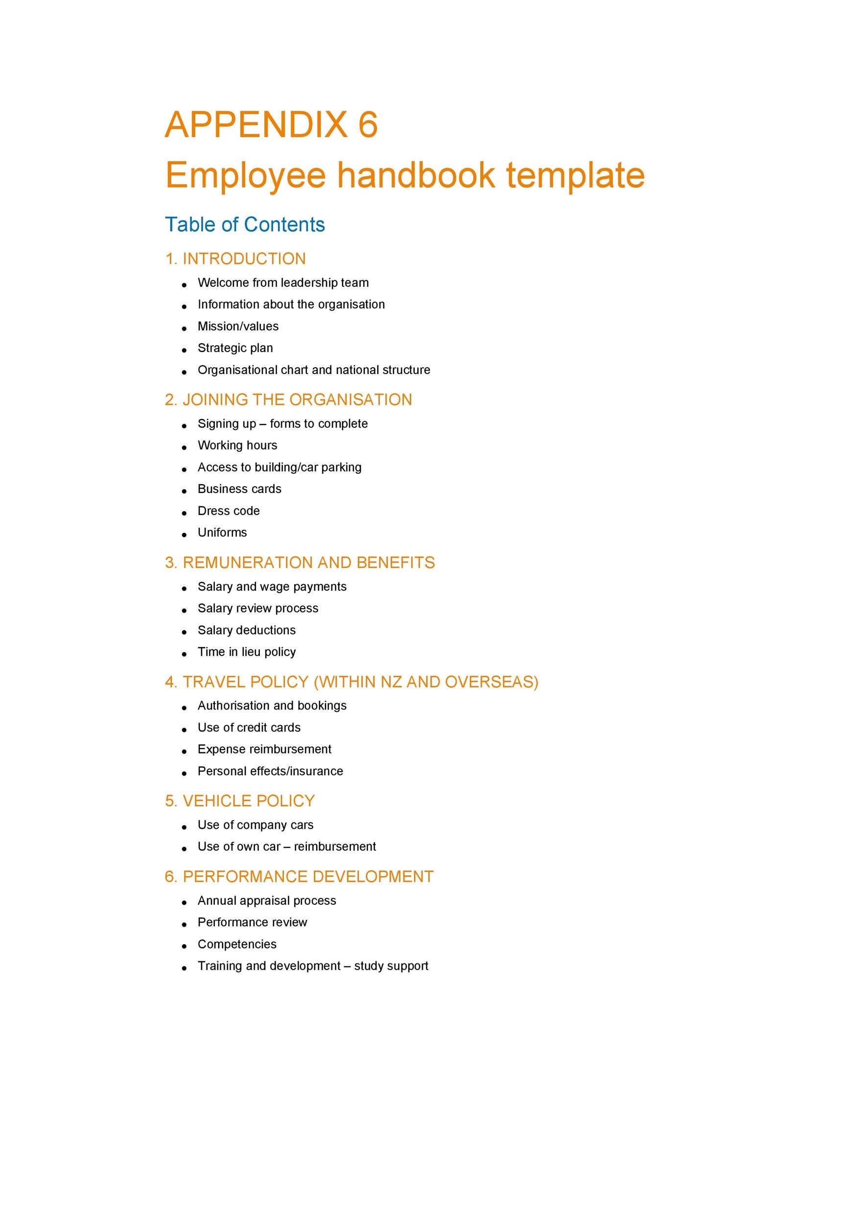 42 Best Employee Handbook Templates Examples ᐅ Template Lab