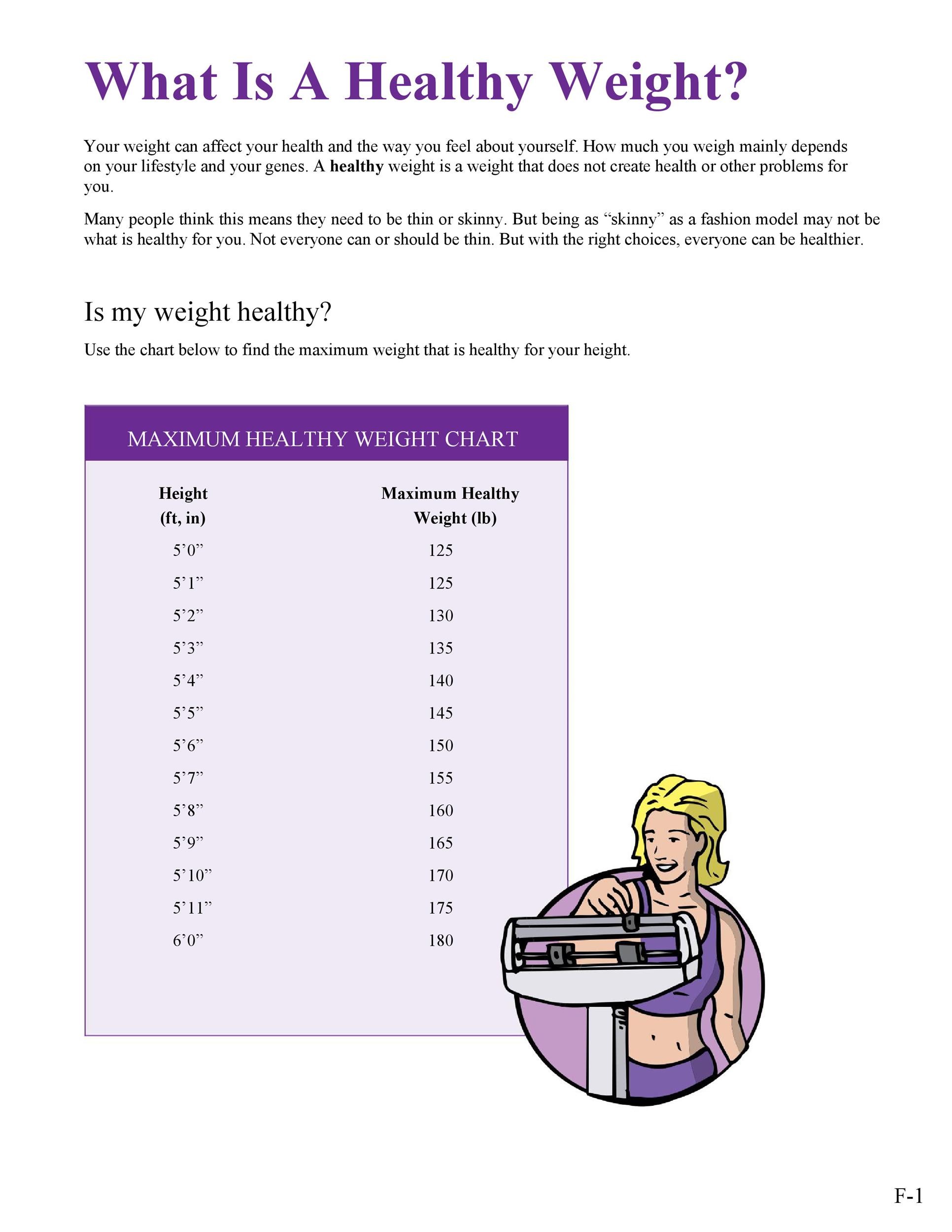 Weight Chart For People