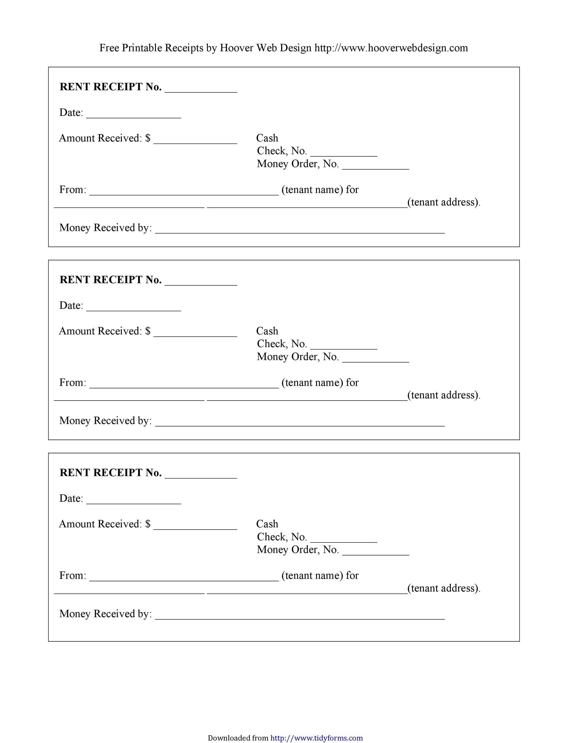 Rent Receipt Template Download This Printable Rent Receipt Template Images And Photos Finder