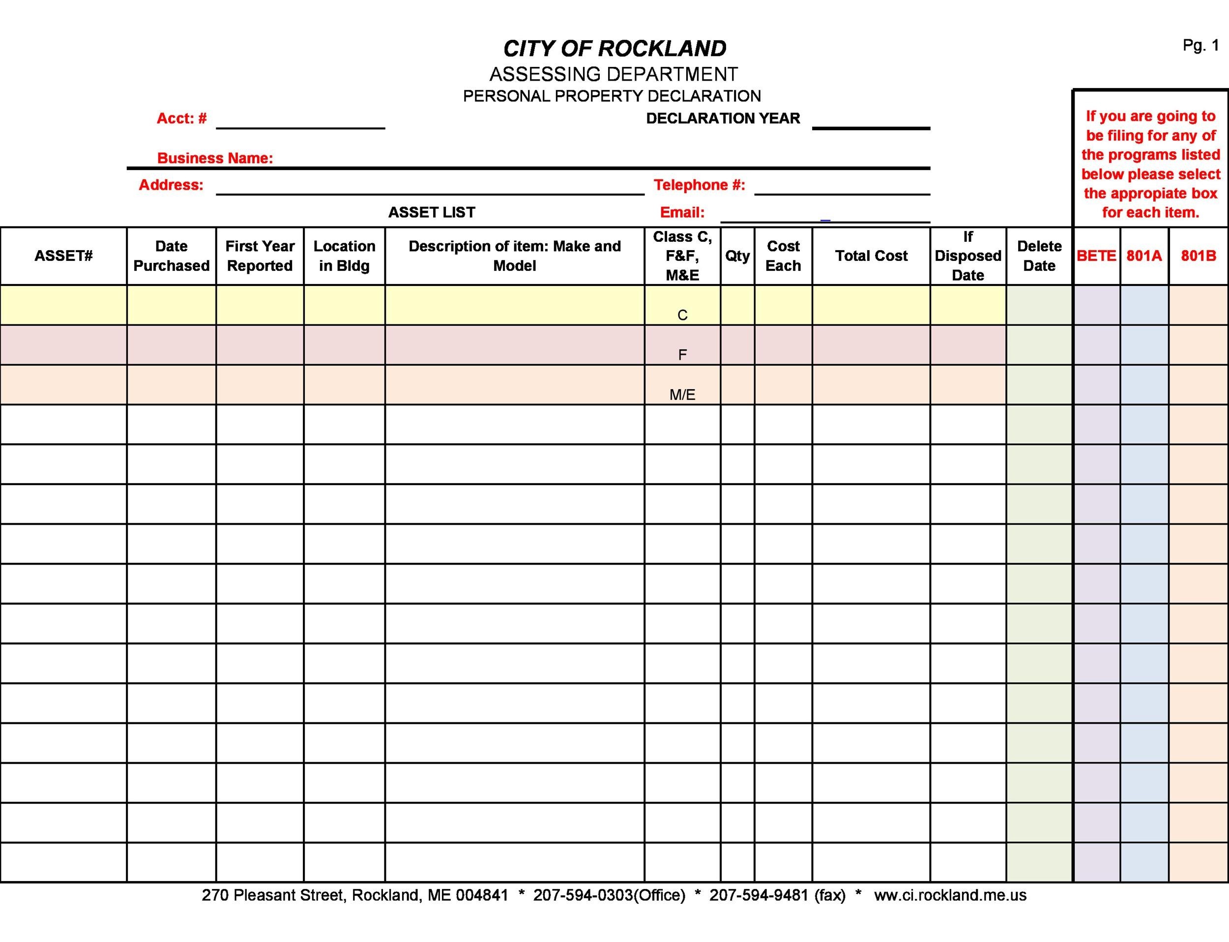 Personal Chart Of Accounts Example