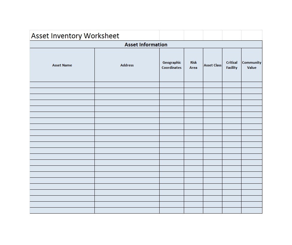 inventory list templates - Beyti In Business Asset List Template