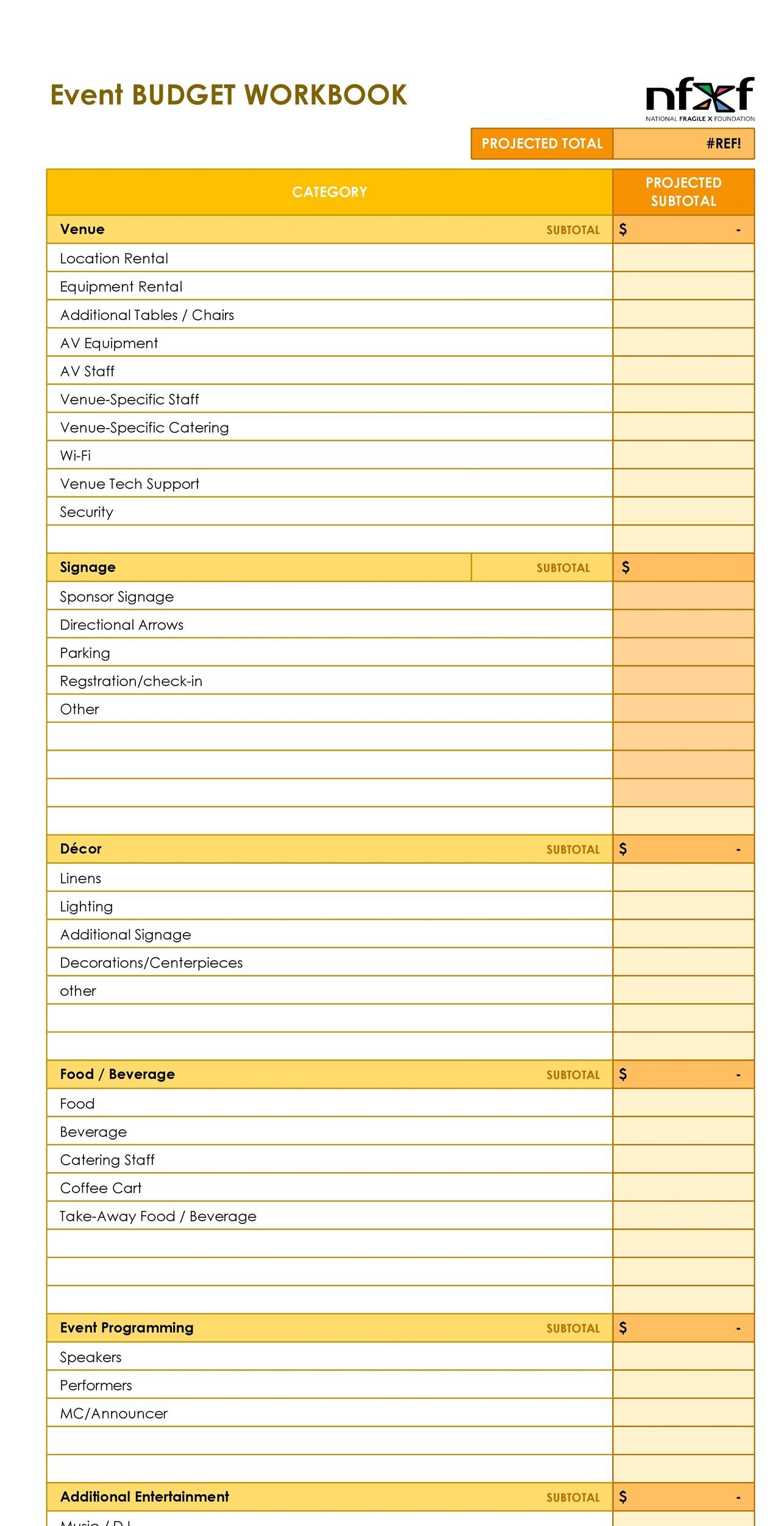 50 Useful Event Budget Templates (+Party Budget Planners) ᐅ