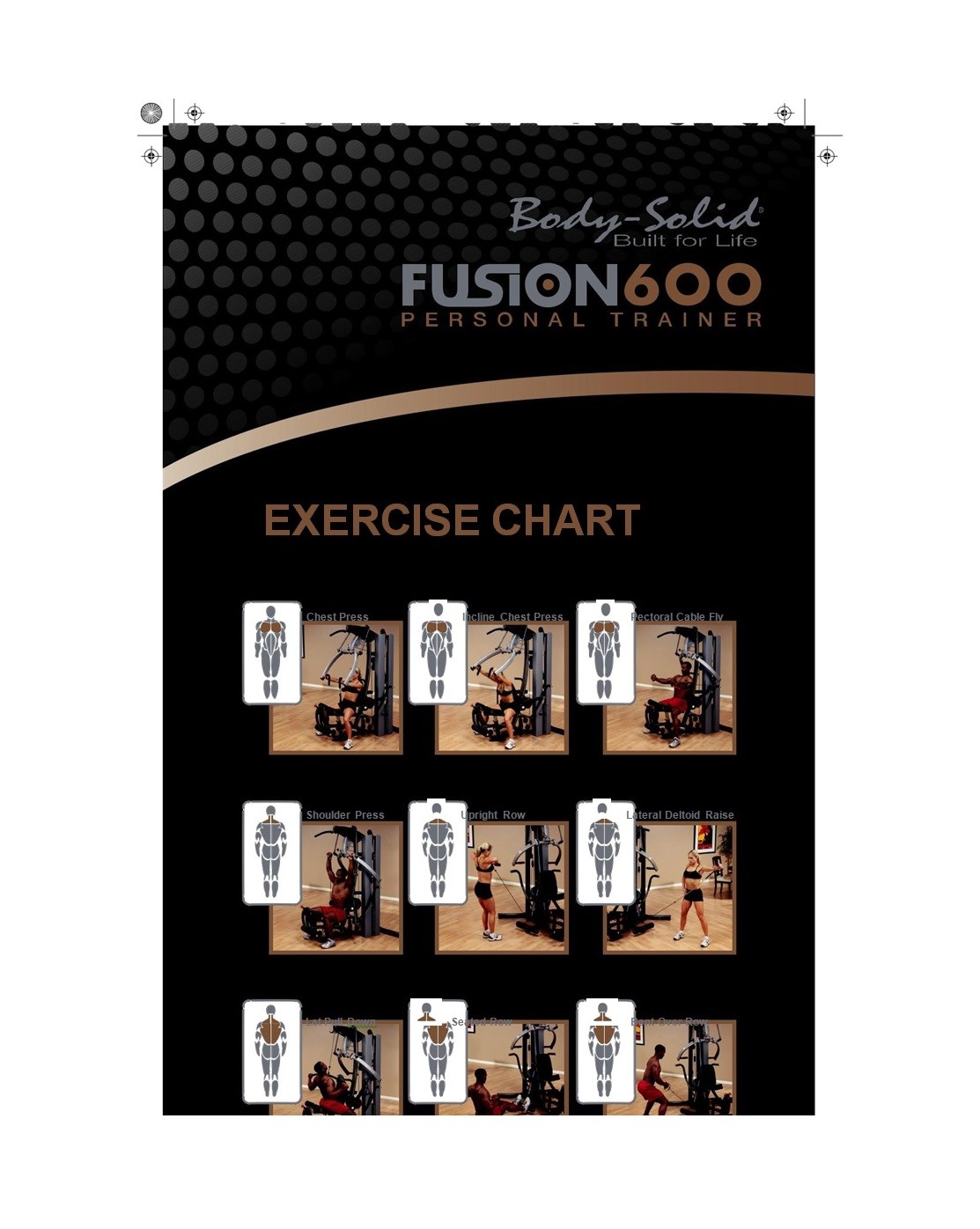 Human Trainer Exercise Chart