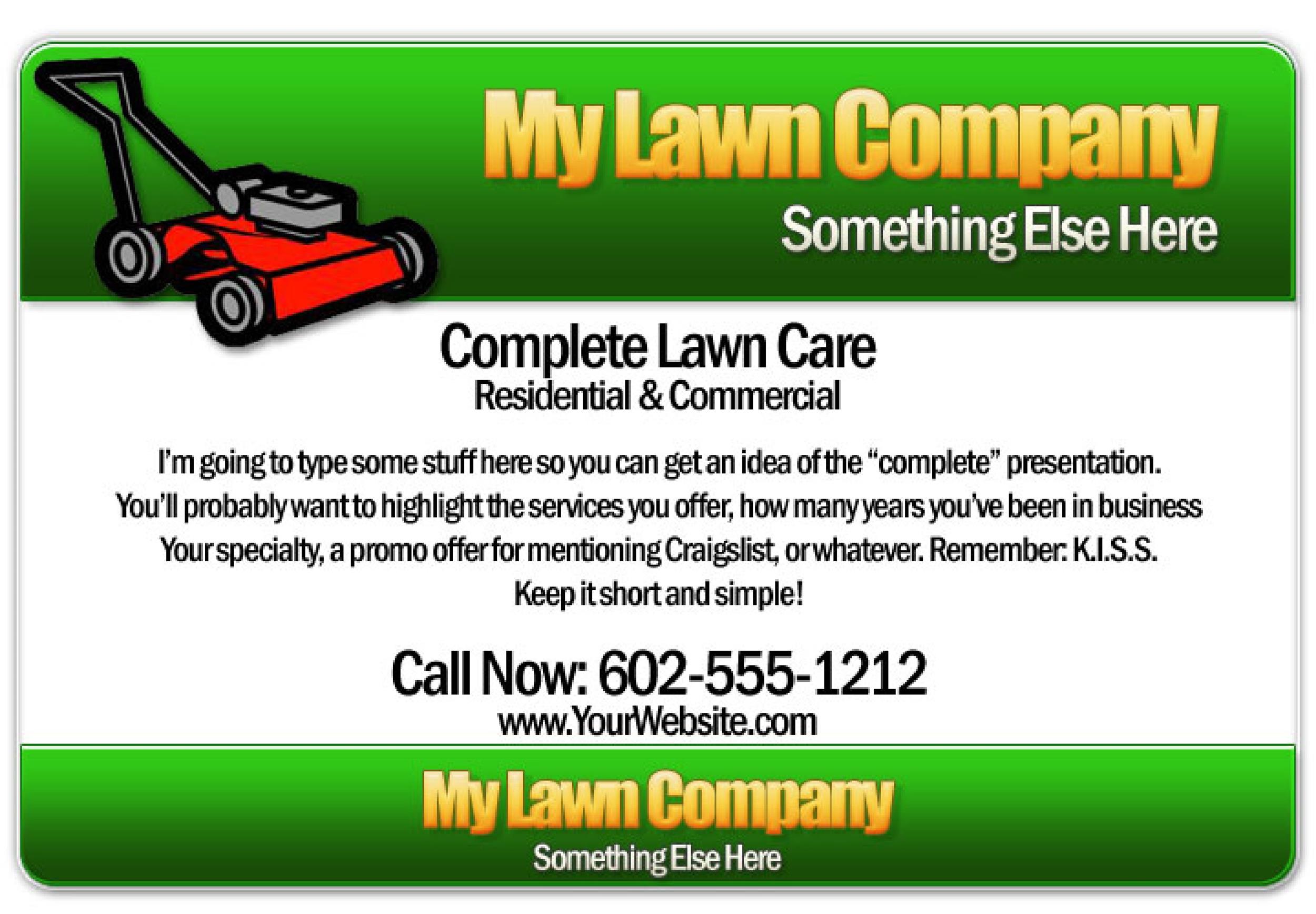 30 Free Lawn Care Flyer Templates Lawn Mower Flyers ᐅ TemplateLab