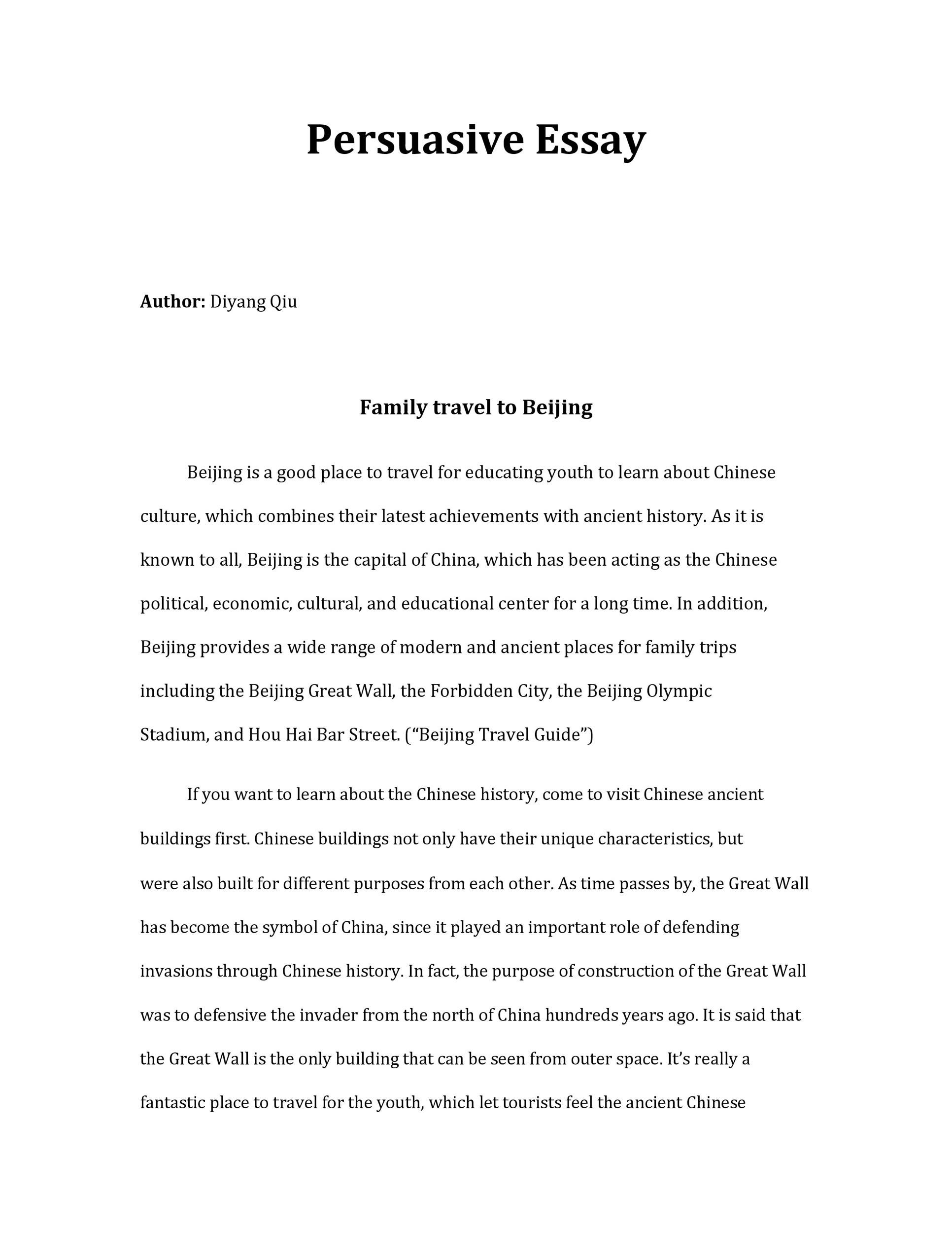 example of good essay