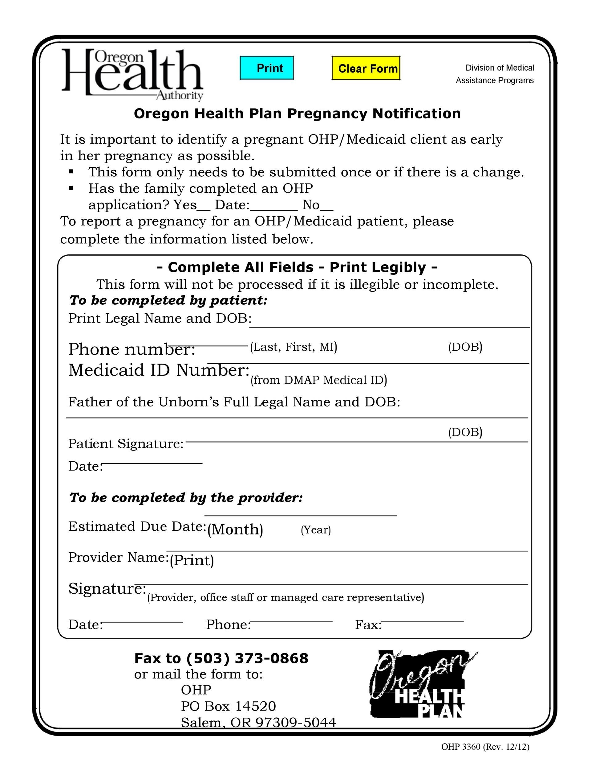 Clinic Free Printable Fake Pregnancy Papers