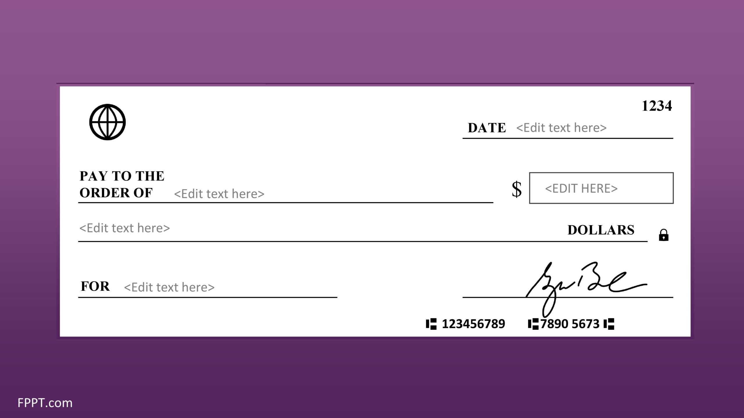 Free Blank Check Template For Students