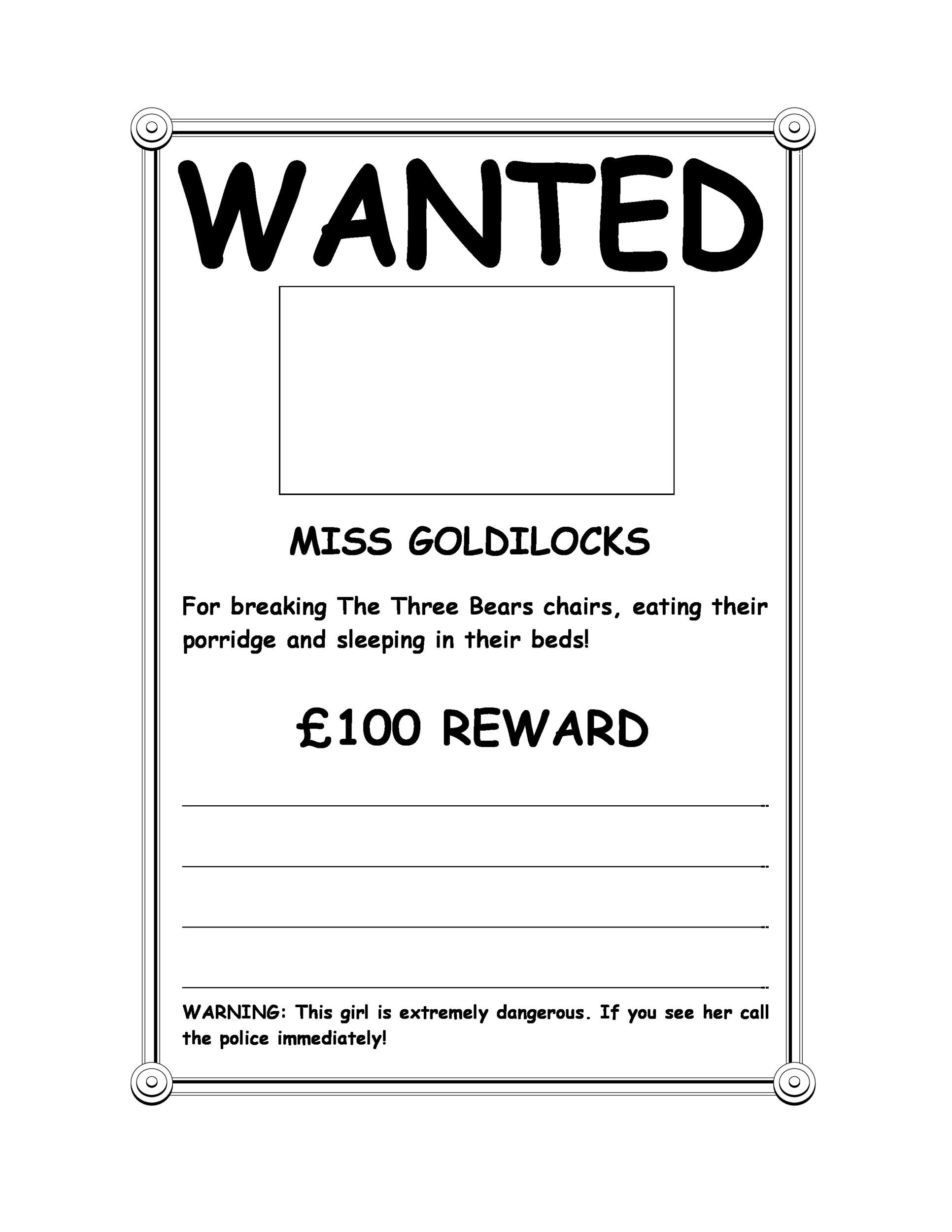 29 Free Wanted Poster Templates Fbi And Old West