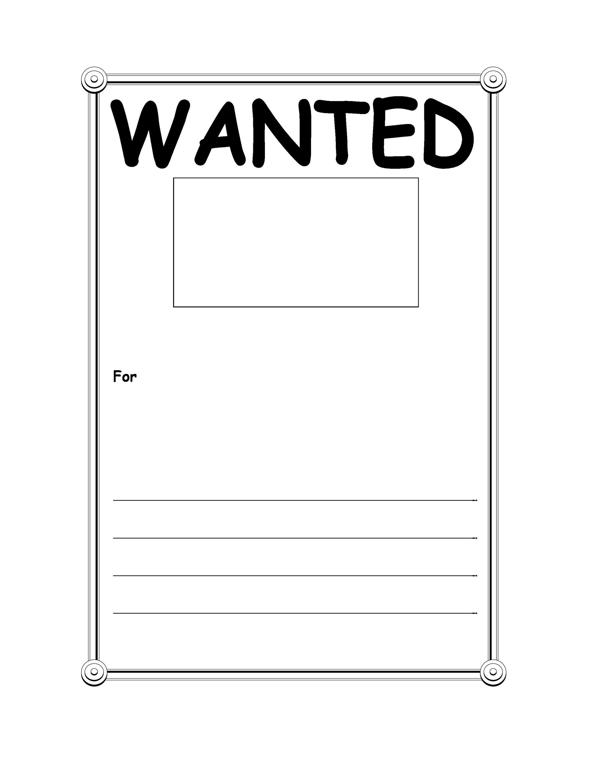 Downloadable Wanted Poster Template Ks2 Download free wanted poster ...