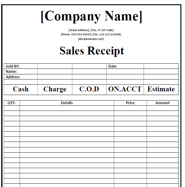 50 free receipt templates cash sales donation taxi