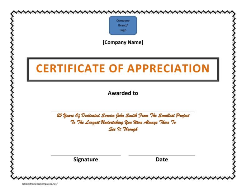 30 Free Certificate of Appreciation Templates and Letters 30 Free Certificate of Appreciation Templates and Letters
