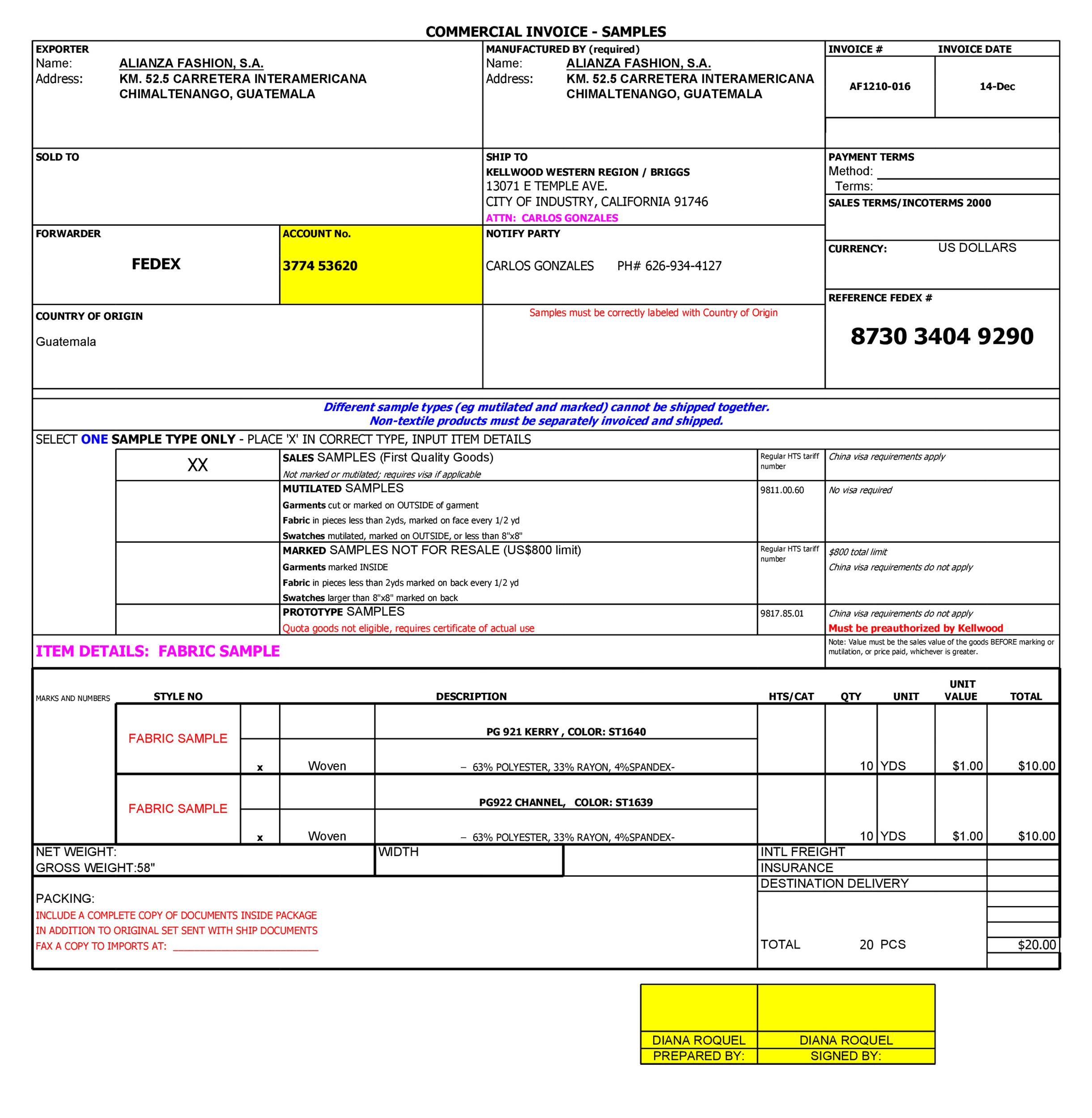 Free Invoice Template 02