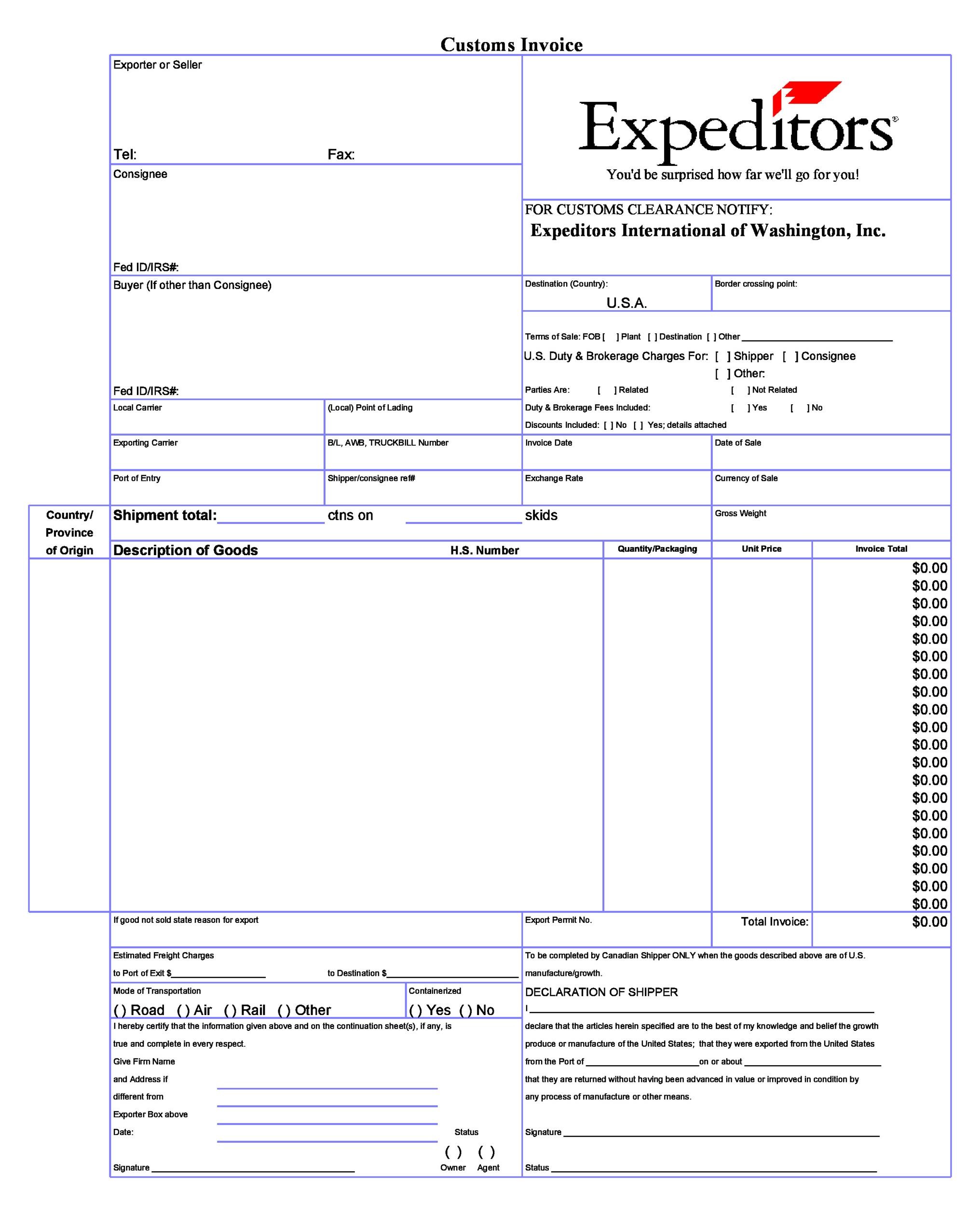 Free Invoice Template 11