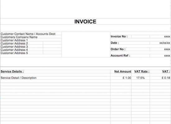 Free Invoice Template 13