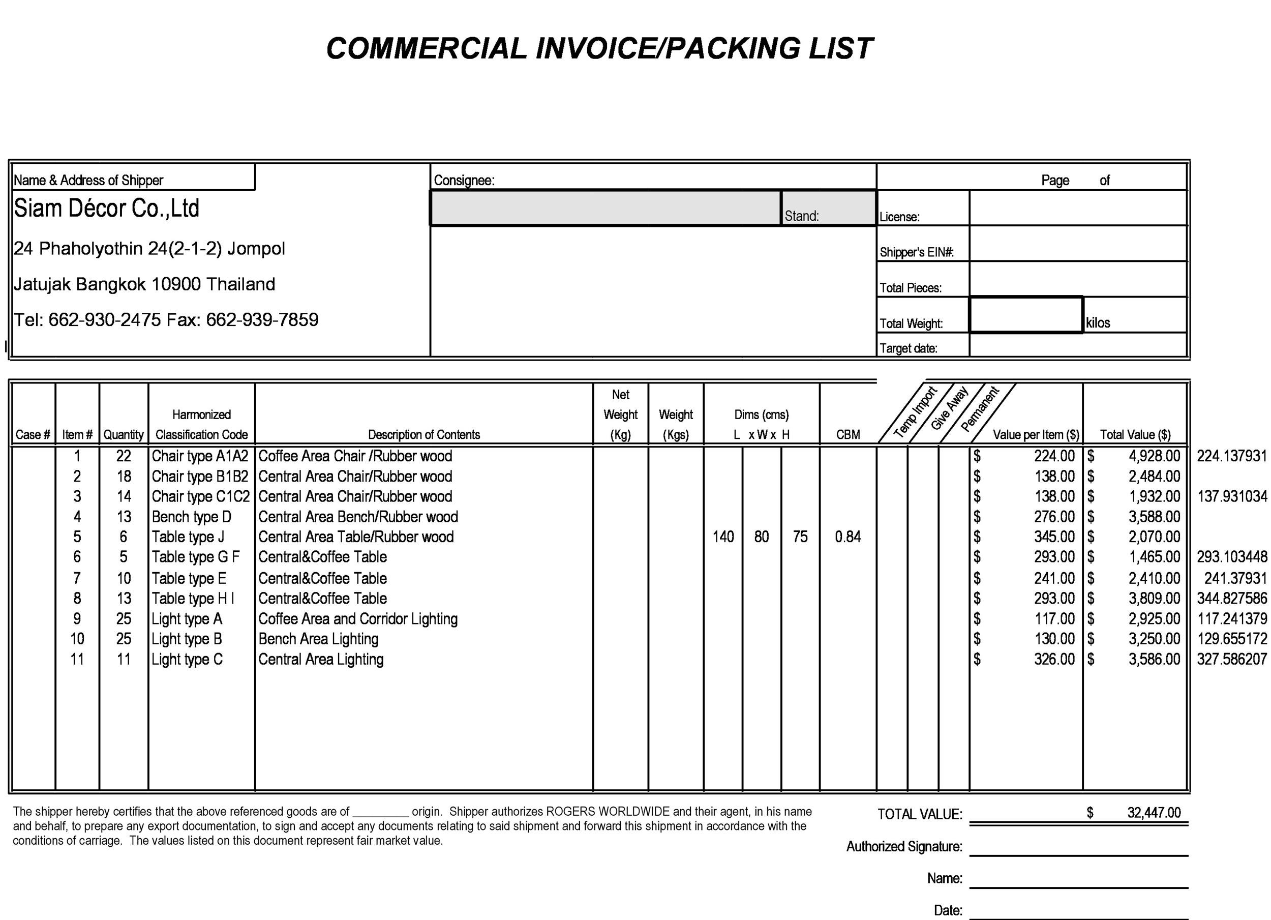 Free Invoice Template 16