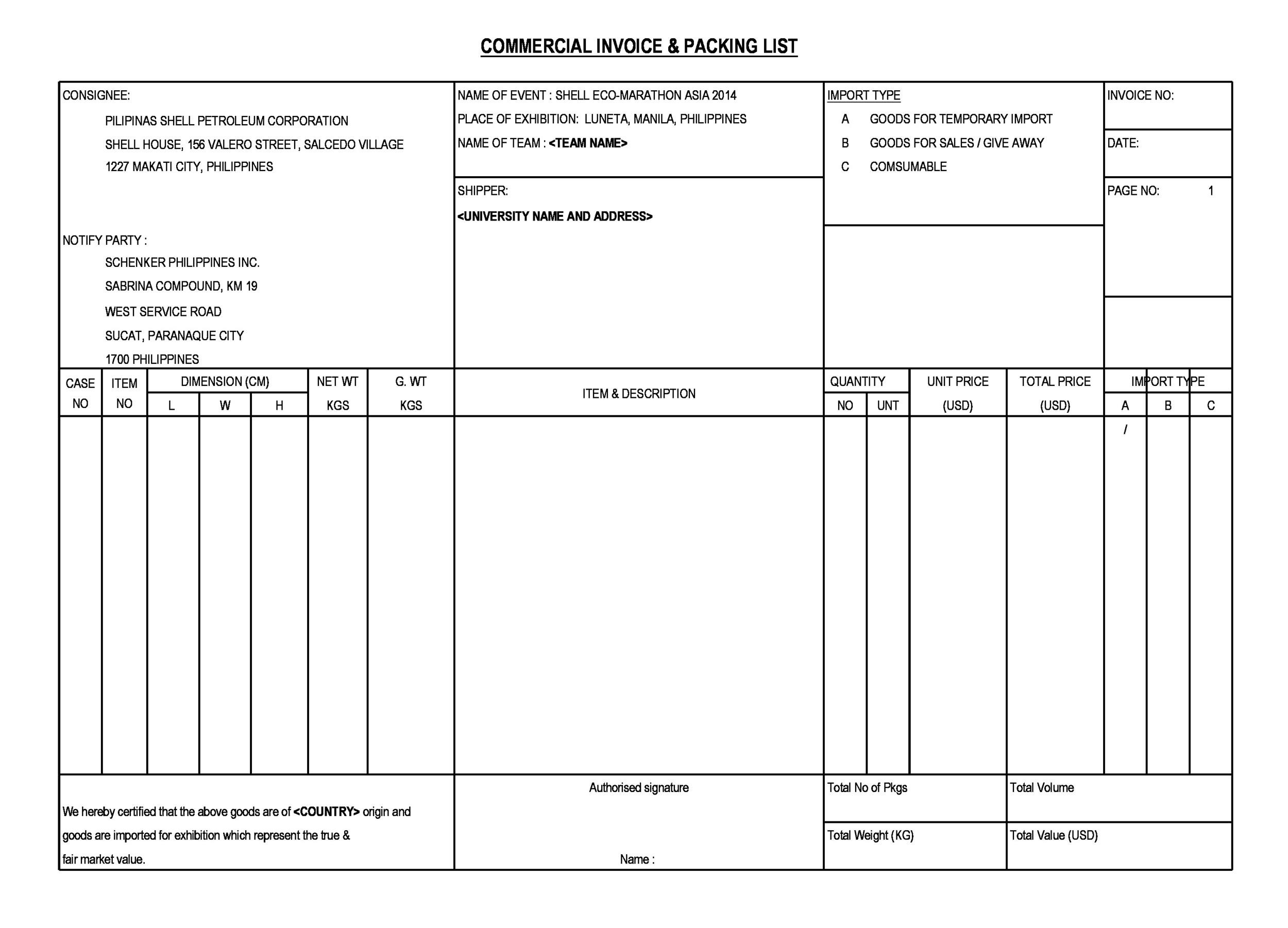 Free Invoice Template 28
