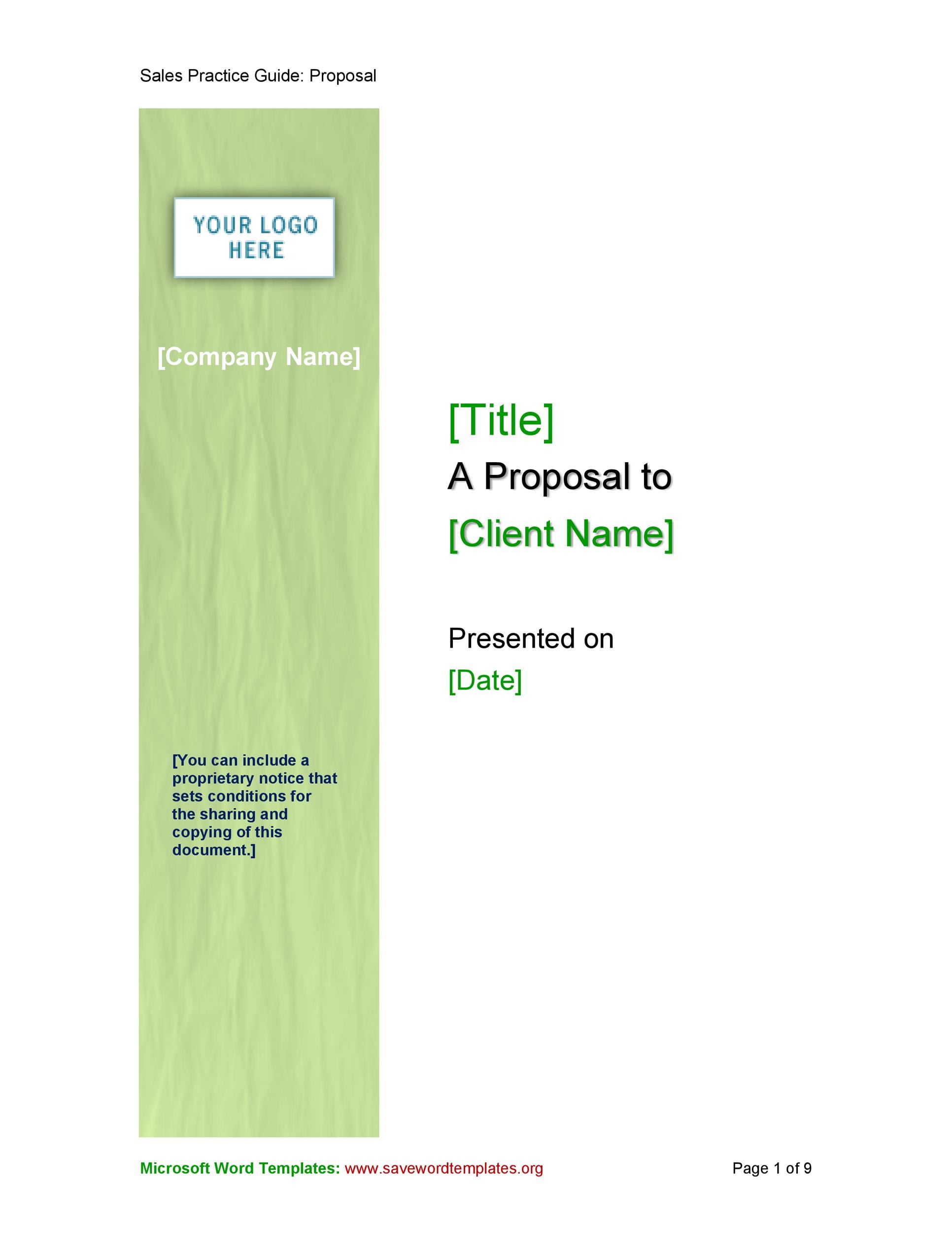 Free Business proposal Template 20