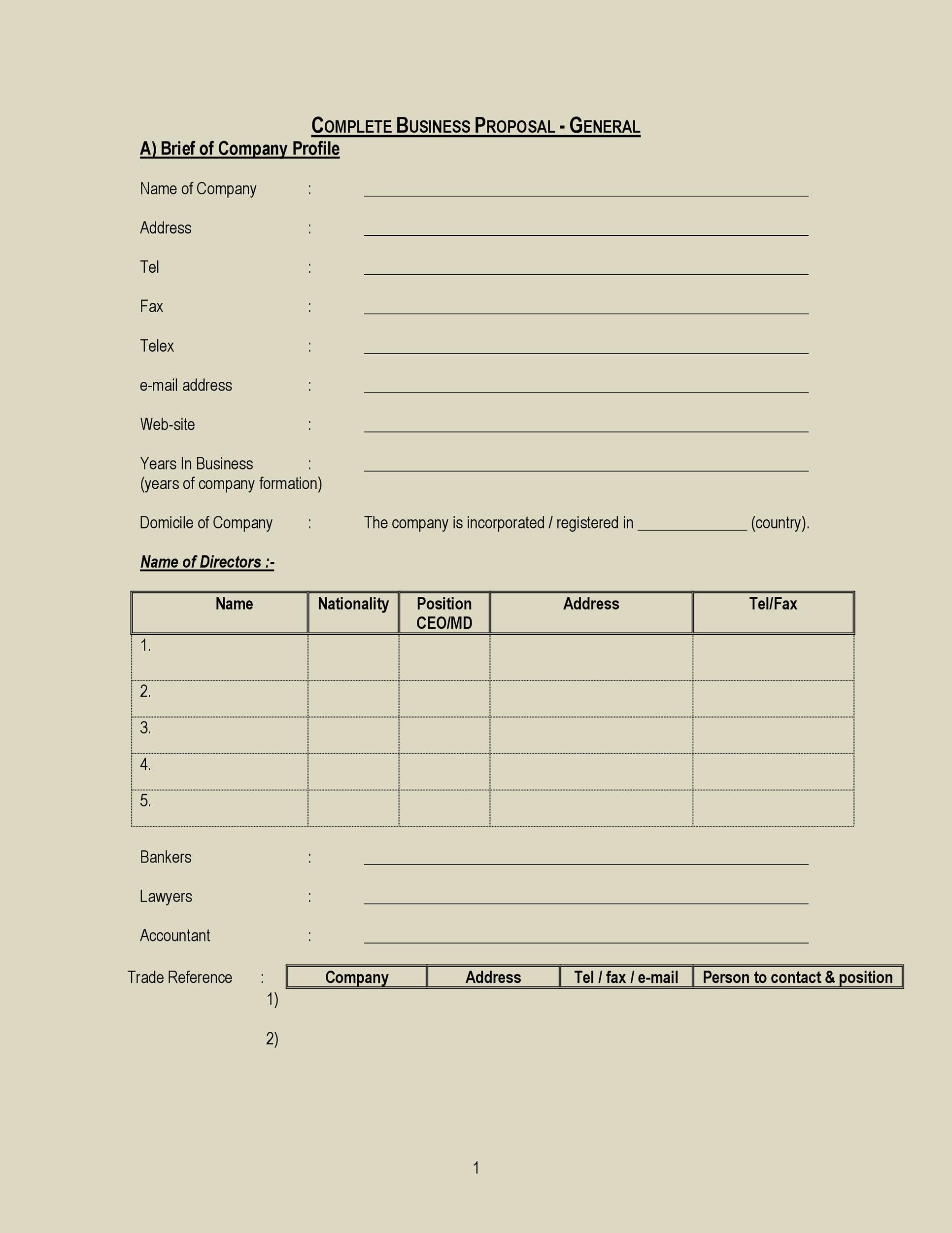 Free Business Proposal Template 21