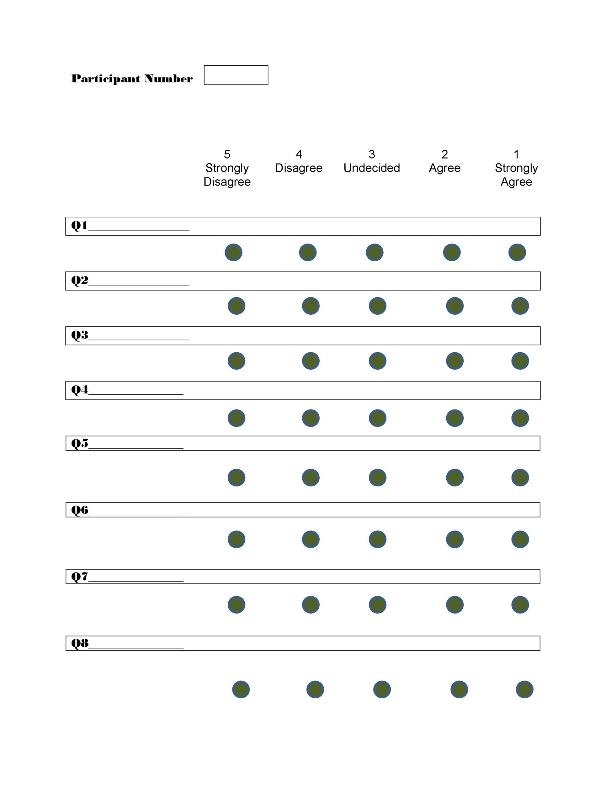 Likert Scale Template Word Free - PRINTABLE TEMPLATES