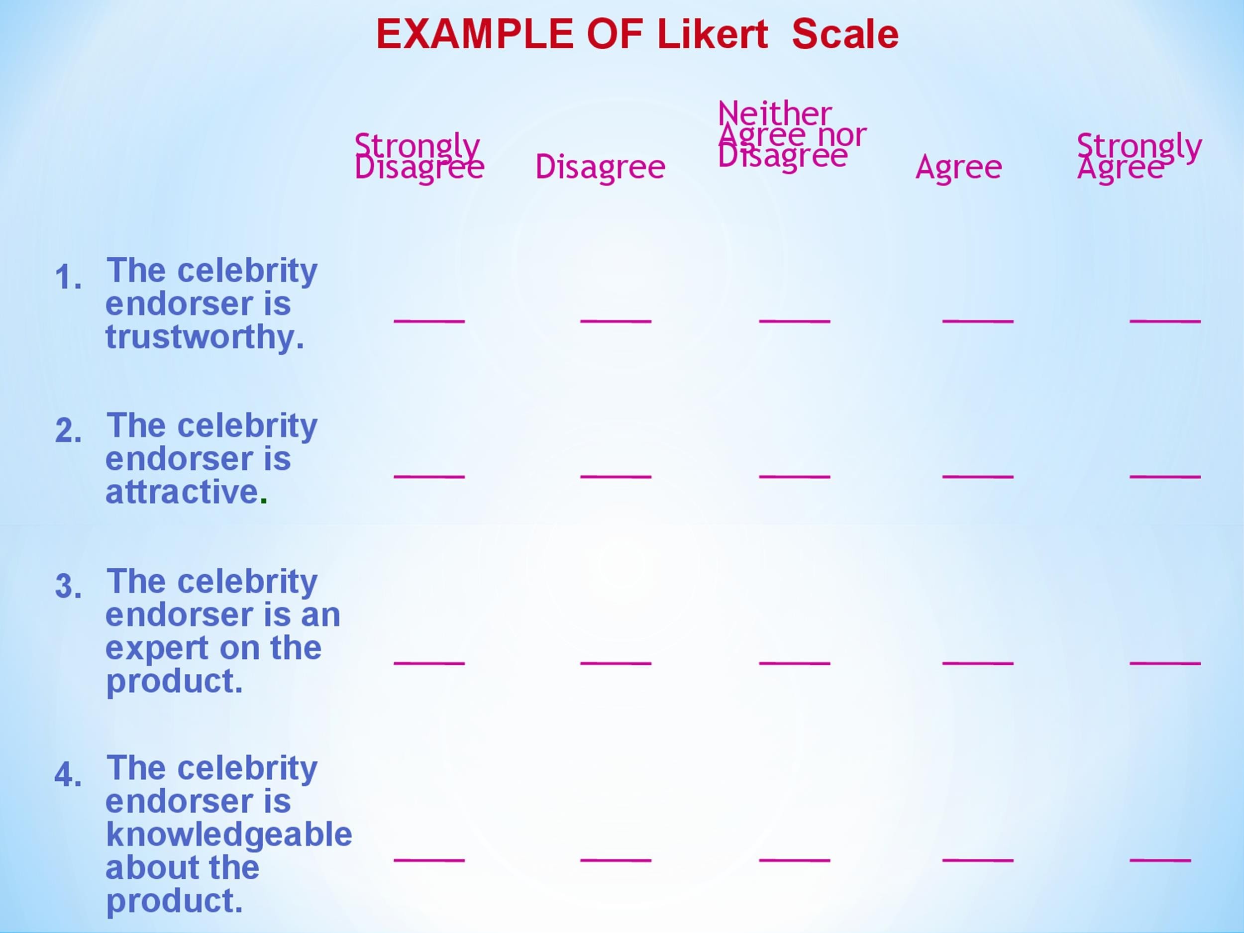 Free Likert Scale 25