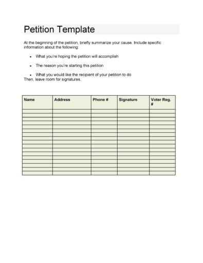 30 Petition Templates How To Write Petition Guide 30 Petition Templates How To Write Petition Guide