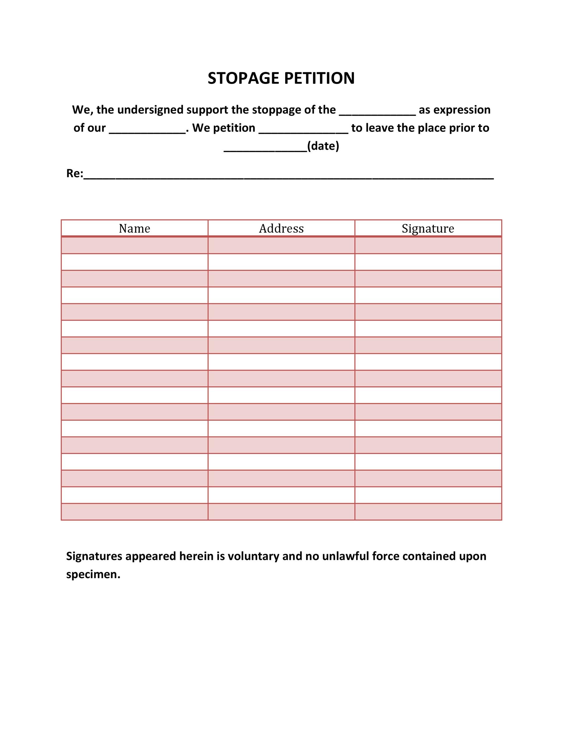 Petition Template Petition Format Template Legal Petition -  Portugal