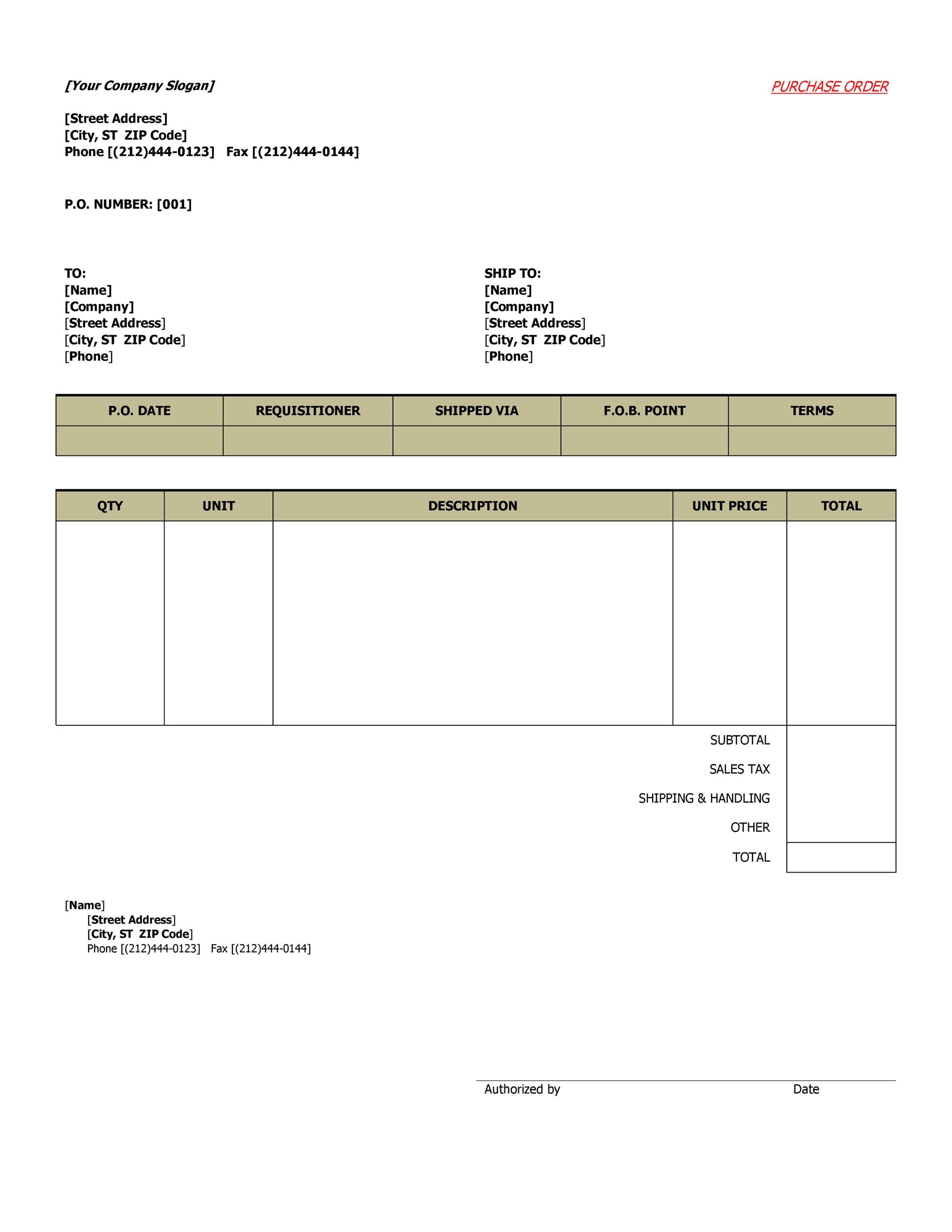 Purchase Invoice Templates 16+ Free Word, Excel & PDF Formats